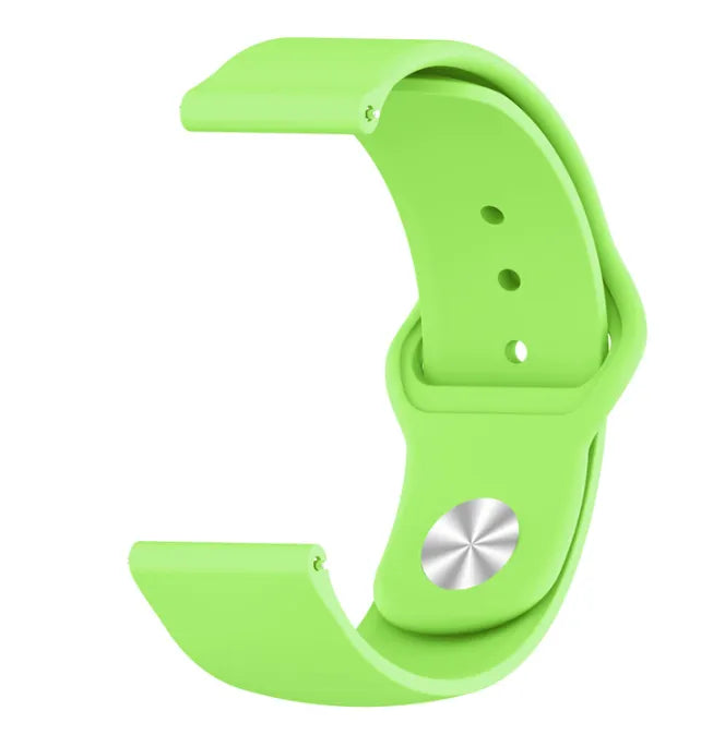 Silicone Sport Strap, light green, without a watch, 3/4 front view