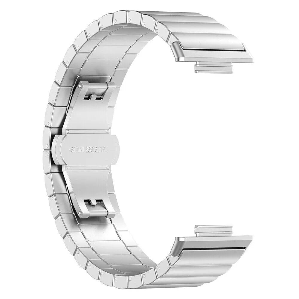 Metal Strap, silver, without a watch, 3/4 front view