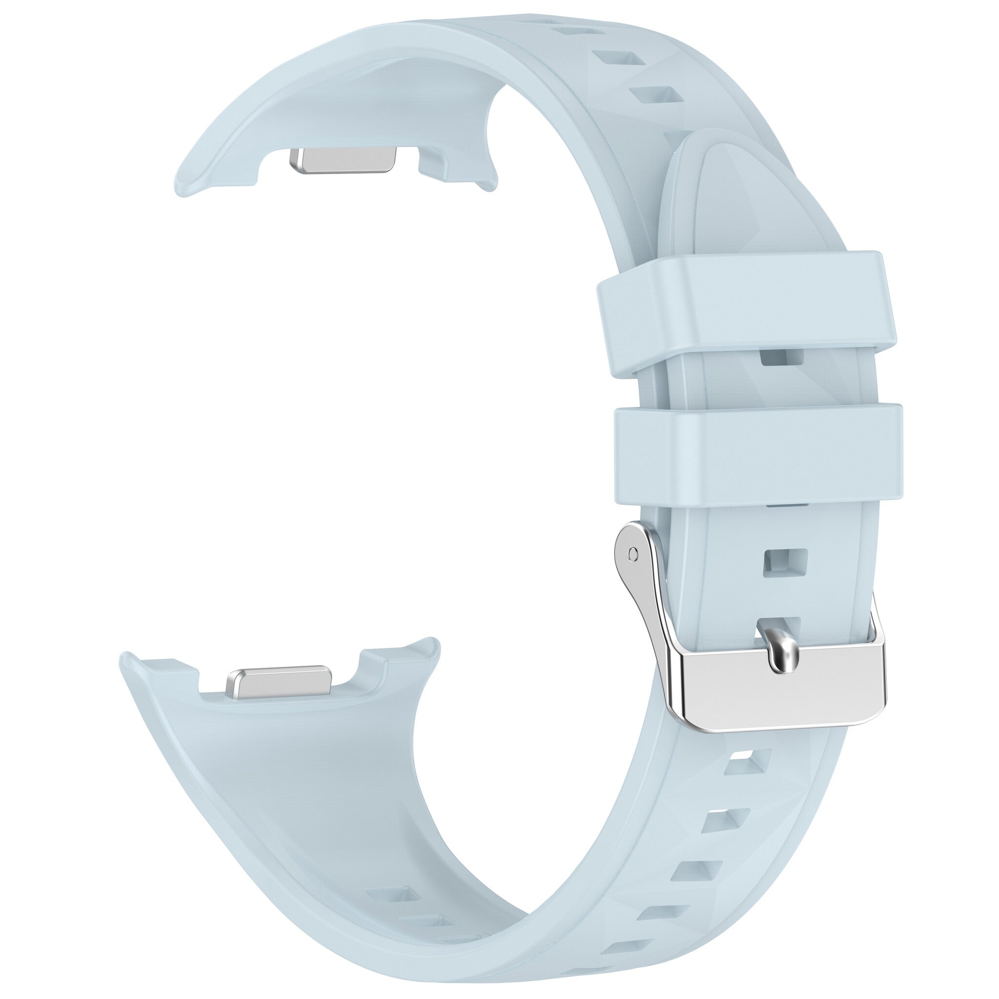 Samsung Galaxy Watch 9 - 44mm Silikonarmband in Diamantoptik (Hellblau)