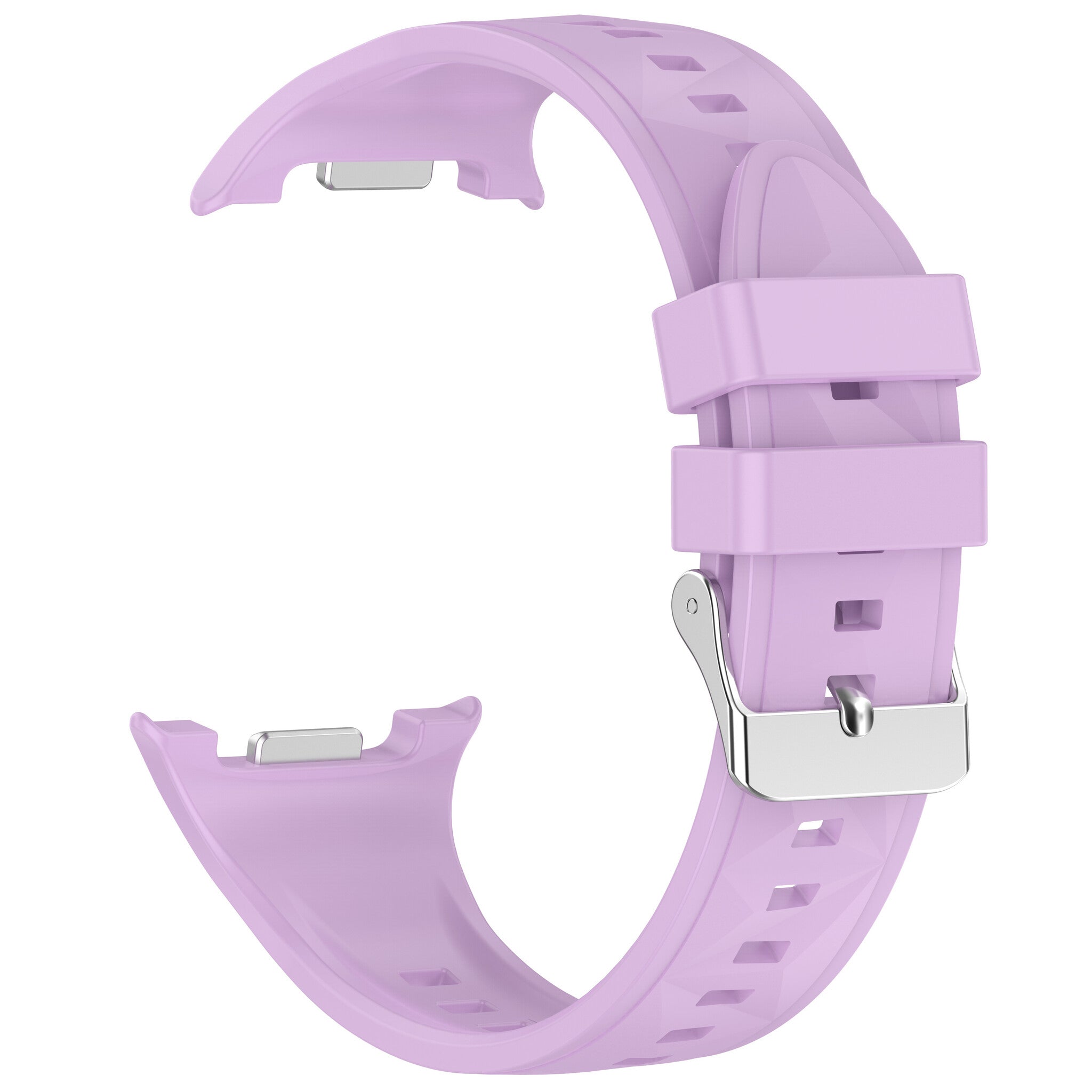 Samsung Galaxy Watch 9 - 44mm Silikonarmband in Diamantoptik (Flieder)