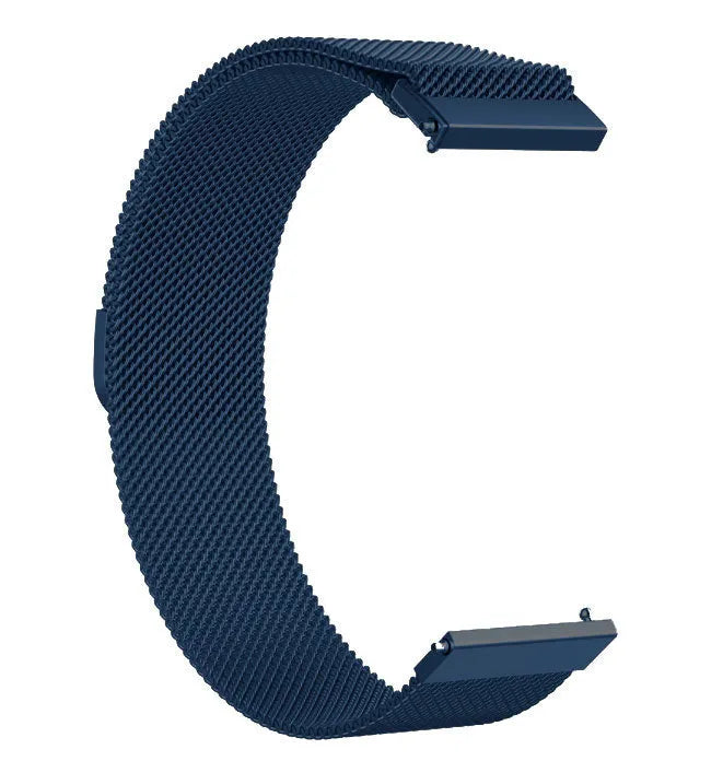 Milanese Strap, blue, without a watch, 3/4 front view