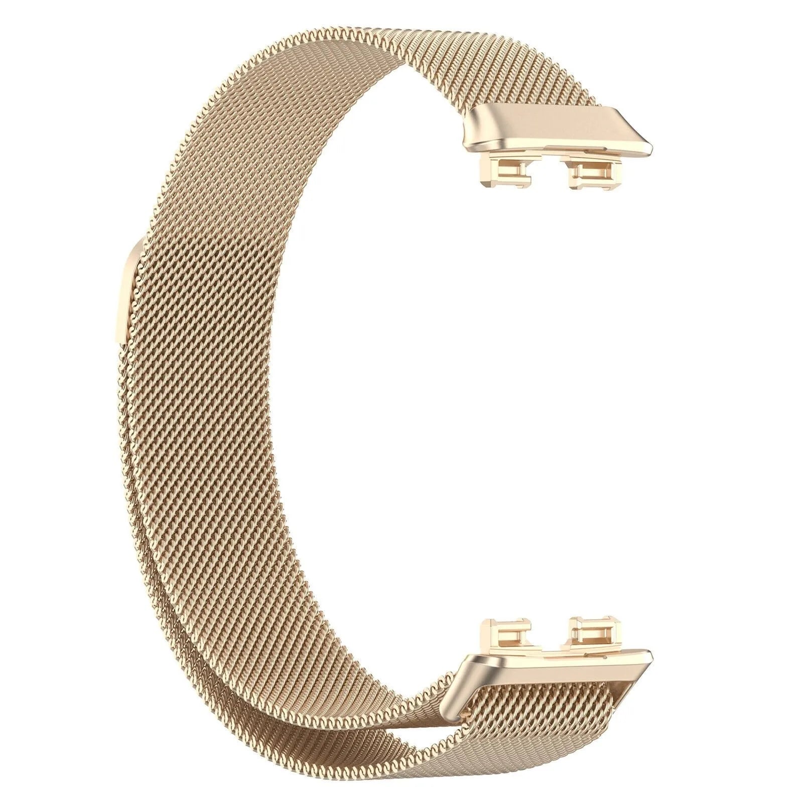 Milanese Strap, champagne, without a watch, 3/4 front view