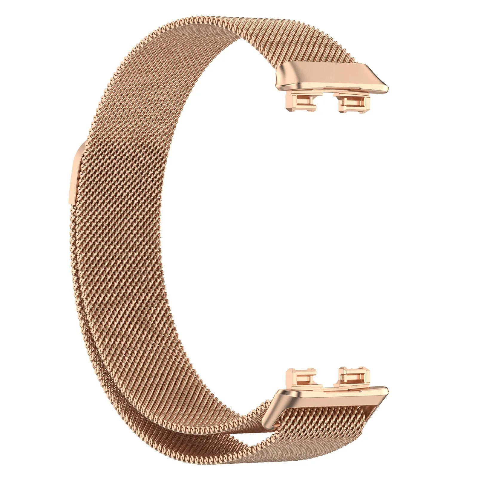 Milanese Strap, rose gold, without a watch, 3/4 front view