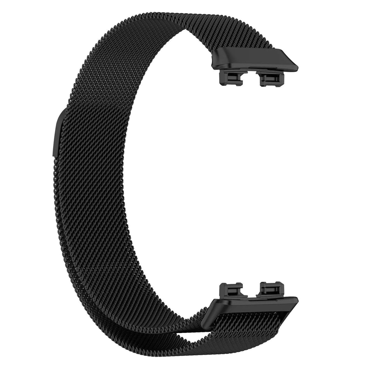 Milanese Strap, black, without a watch, 3/4 front view