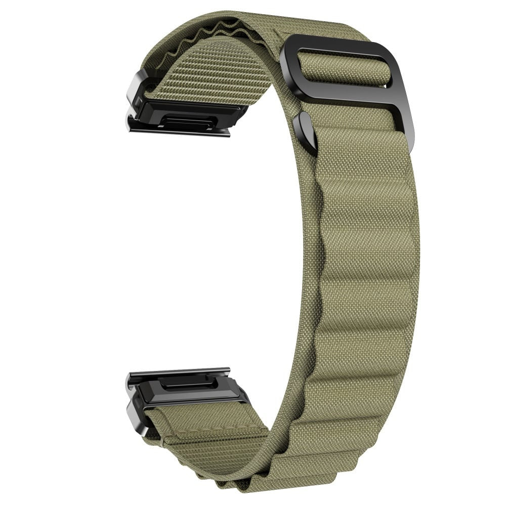 Garmin Quatix 8 - 51mm Alpine Armband (Olivgrün)
