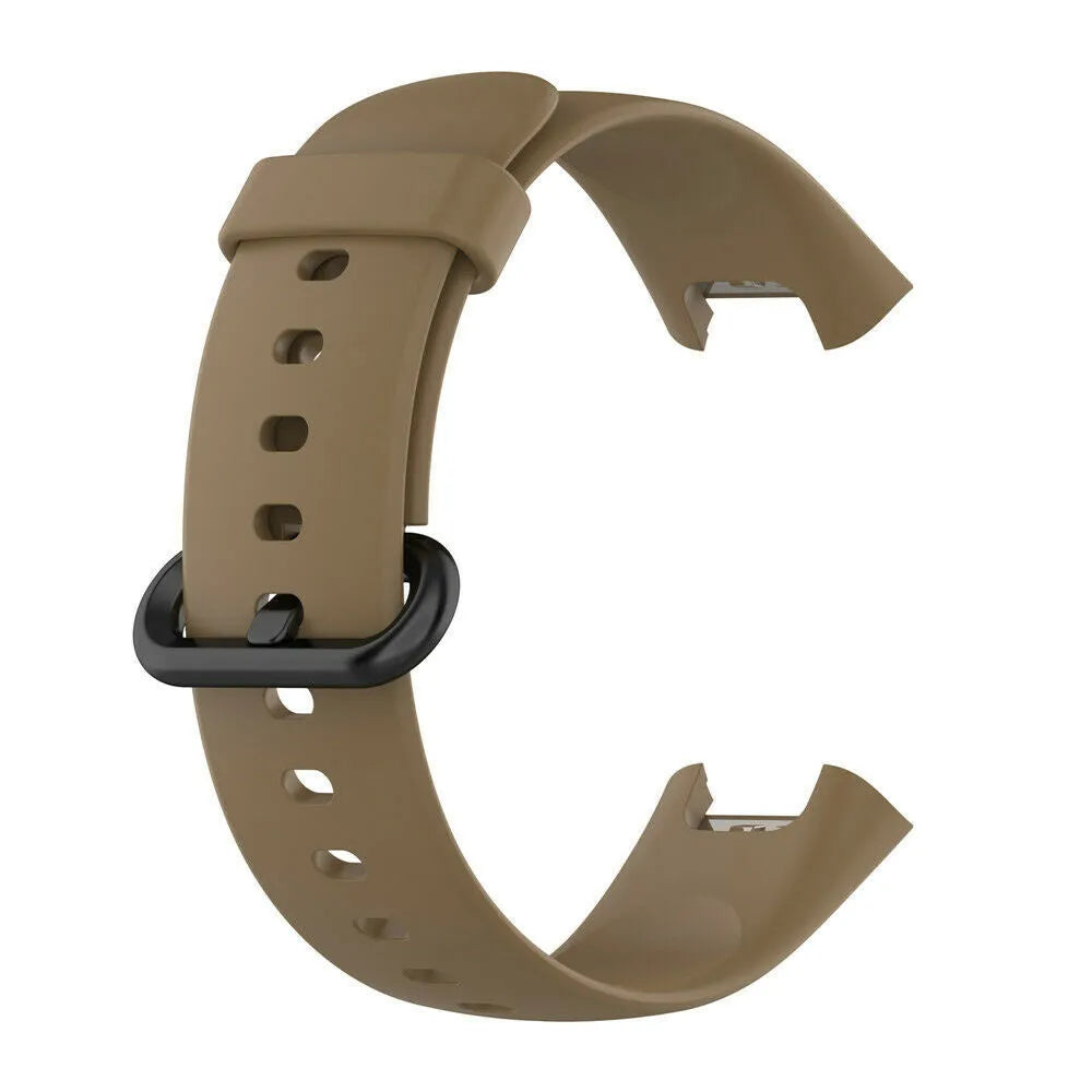 Silicone Strap, coffee, without a watch, 3/4 front view