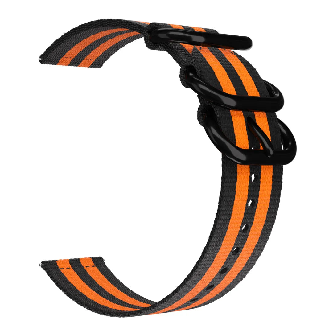 Amazfit Bip 3 (Pro) Schnalle Nylonarmband (Schwarz/Orange)