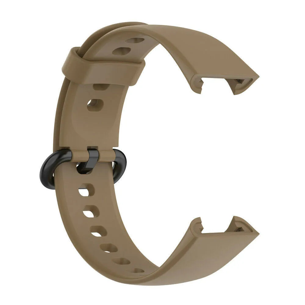 Silicone Strap, coffee, without a watch, 3/4 front view
