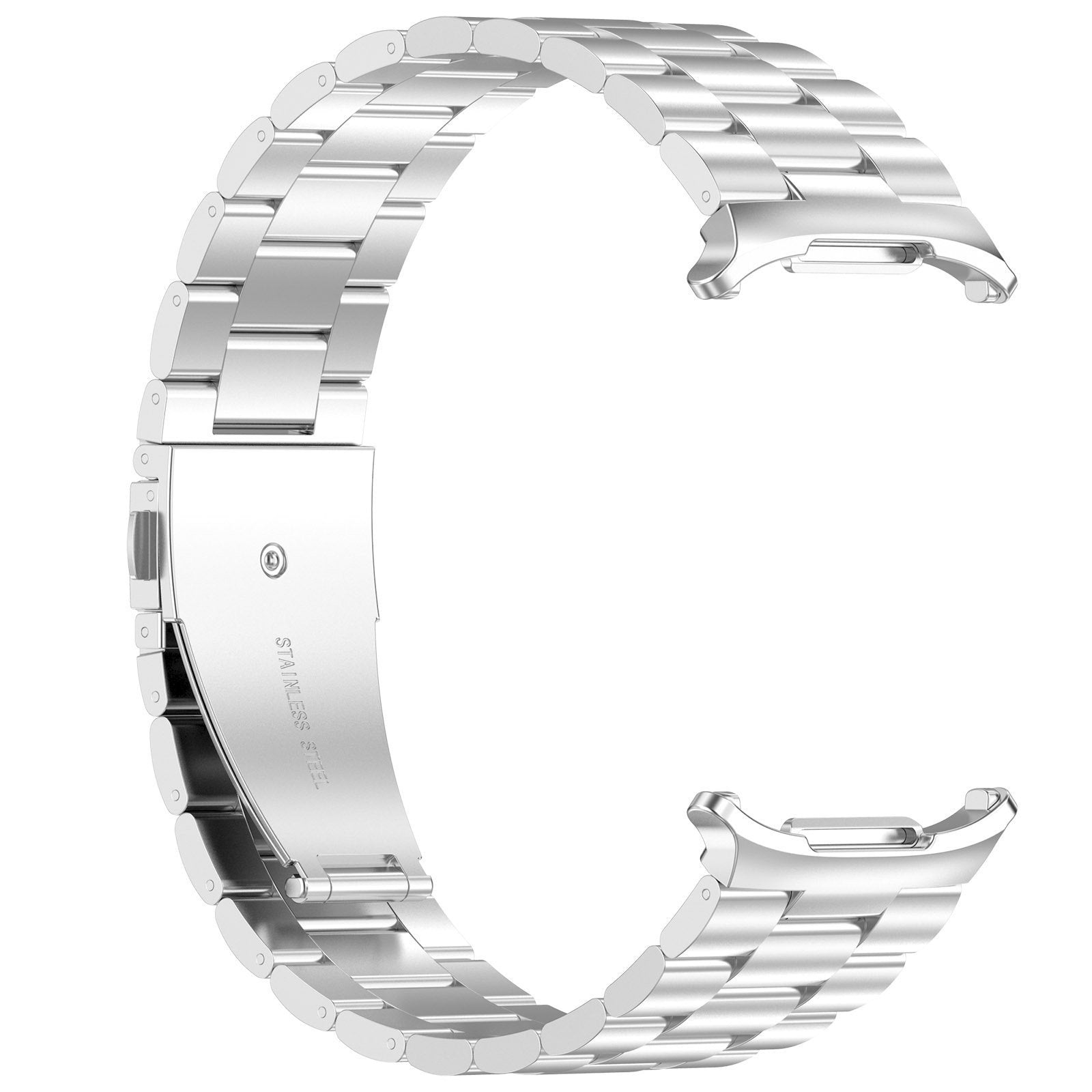 Steel Strap, silver, without a watch, 3/4 front view