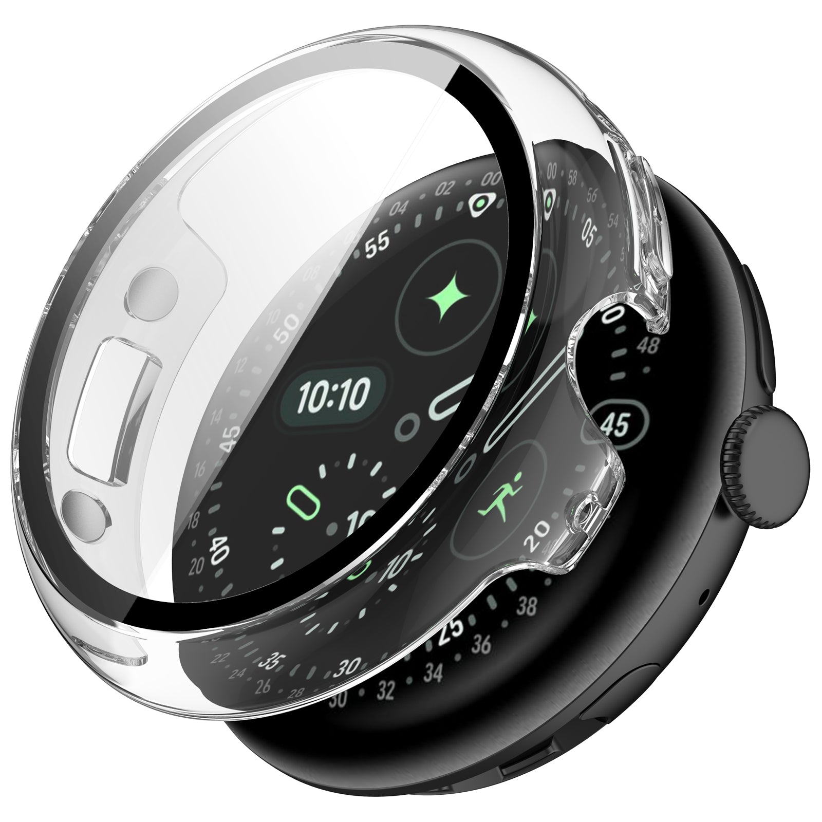 Google Pixel Watch 4 - 45mm Hard Case mit Glas (Transparent)