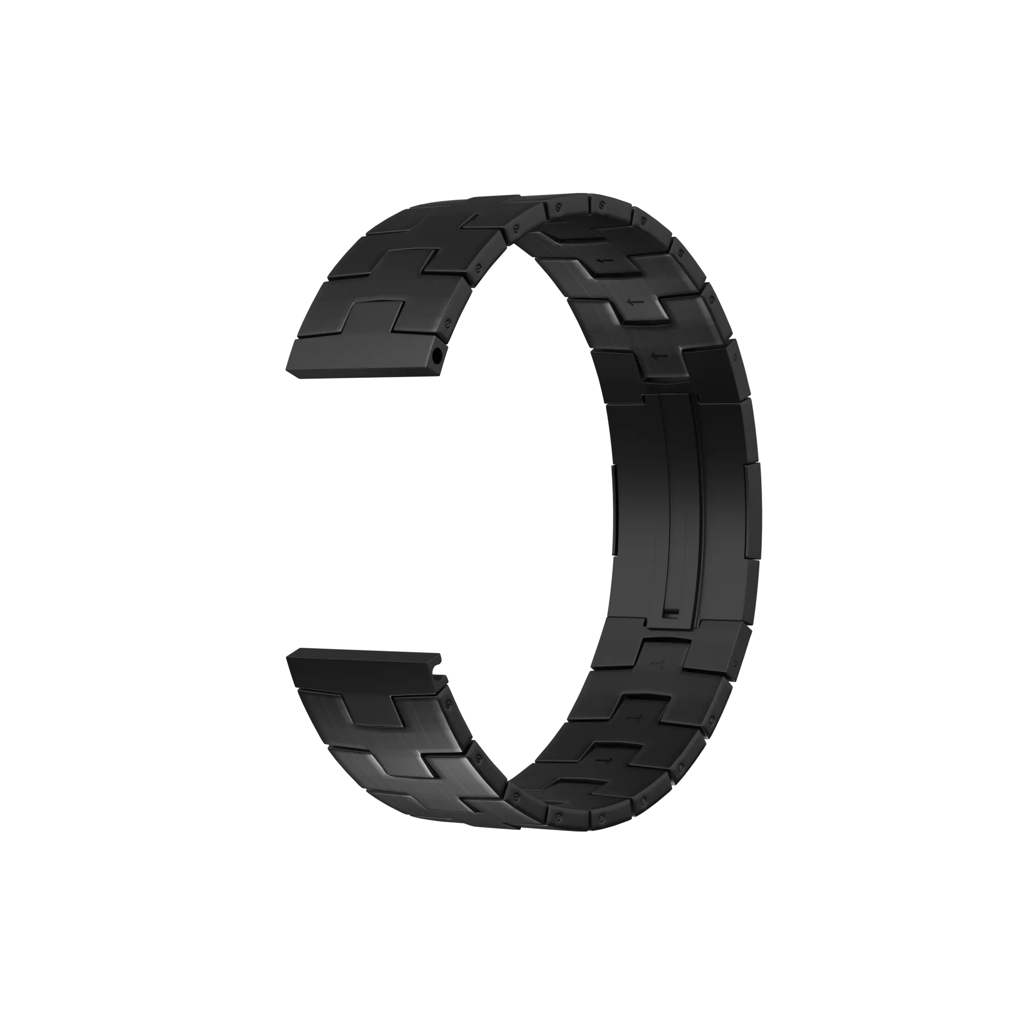 Oppo Watch X Gebürstetes Titanarmband (Flache Schnalle) (Graphit)