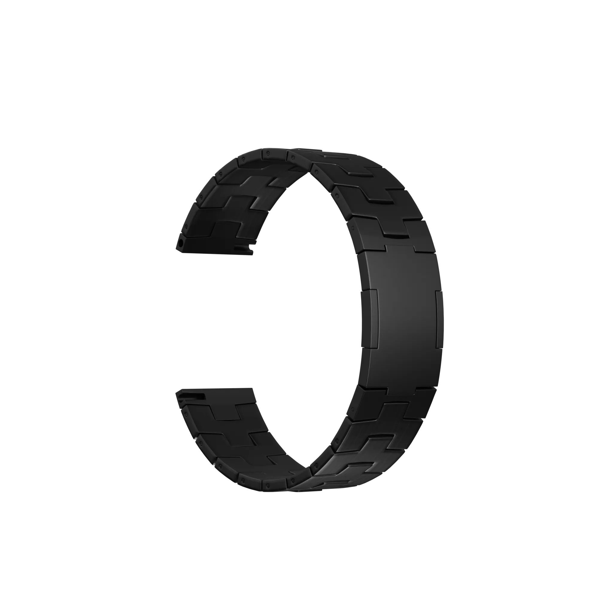 Oppo Watch X Gebürstetes Titanarmband (Flache Schnalle) (Graphit)