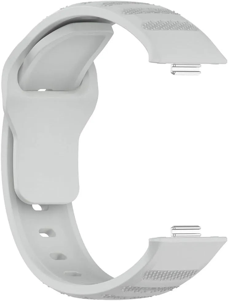 Outdoor Silicone Strap, grey, without a watch, 3/4 front view