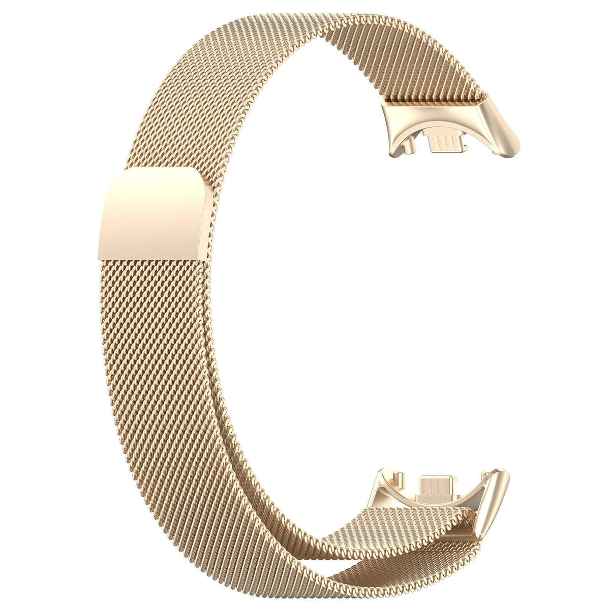 Milanese Strap, champagne, without a watch, 3/4 front view