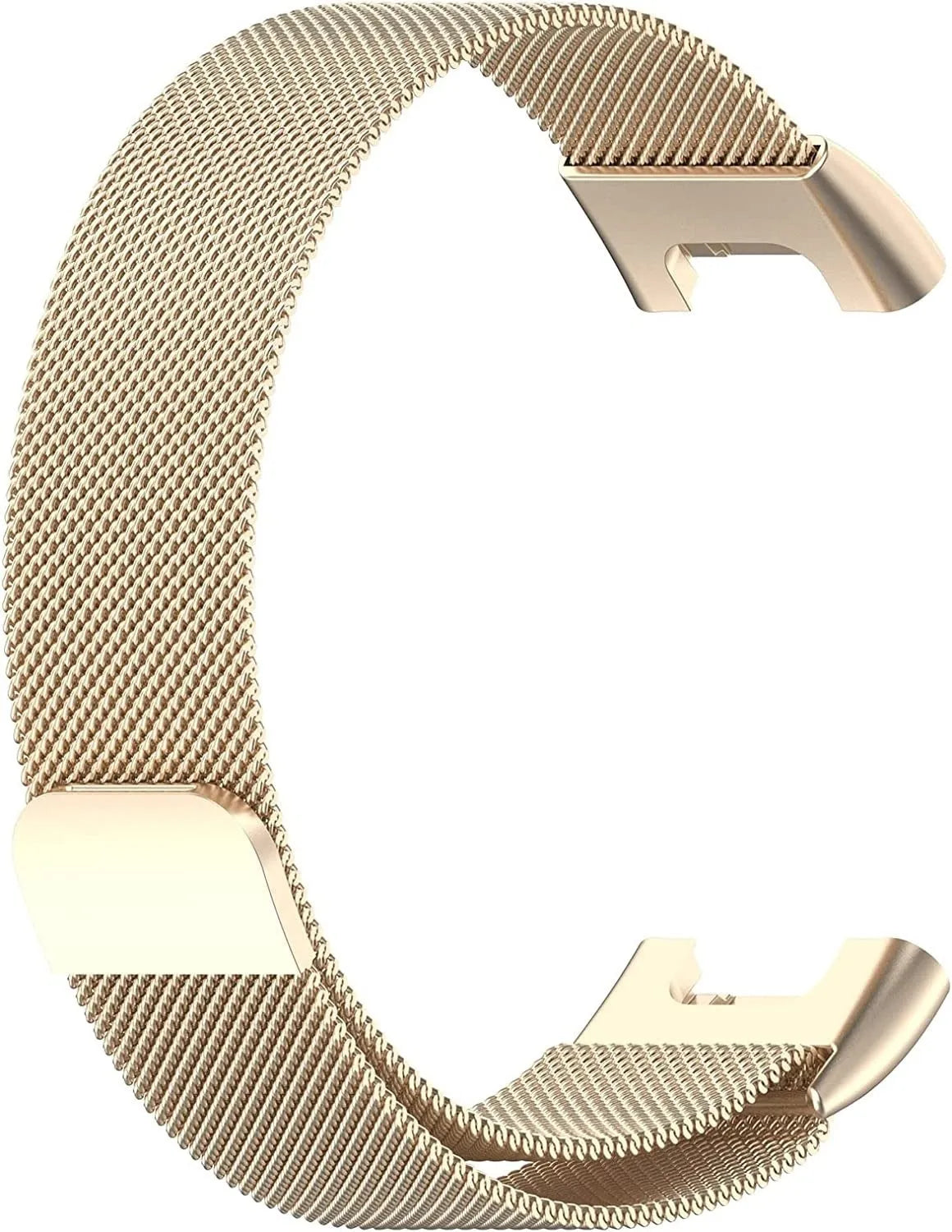 Milanese Strap, champagne, without a watch, 3/4 front view