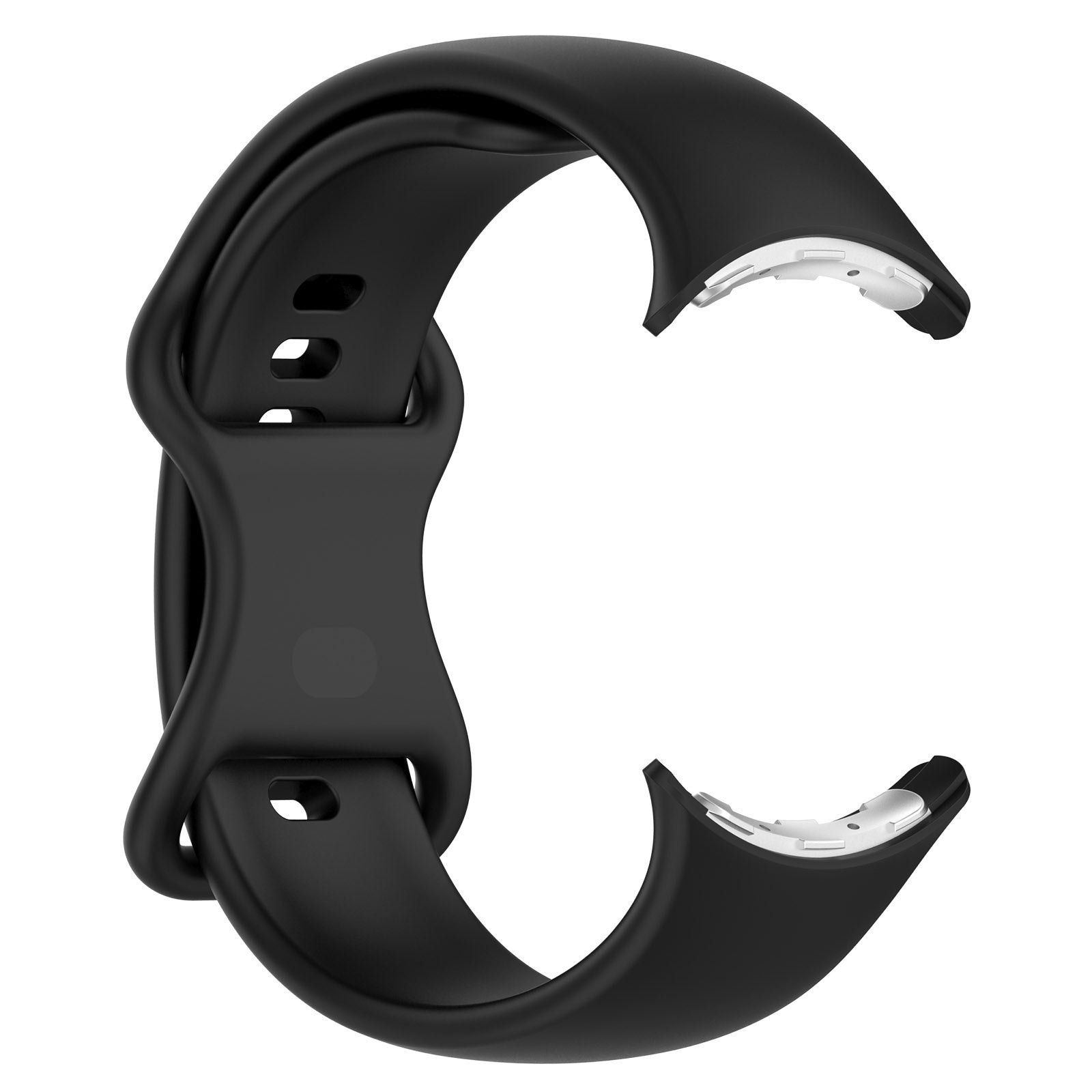 Google Pixel Watch 4 - 45mm Klassisches Silikonarmband (Schwarz)