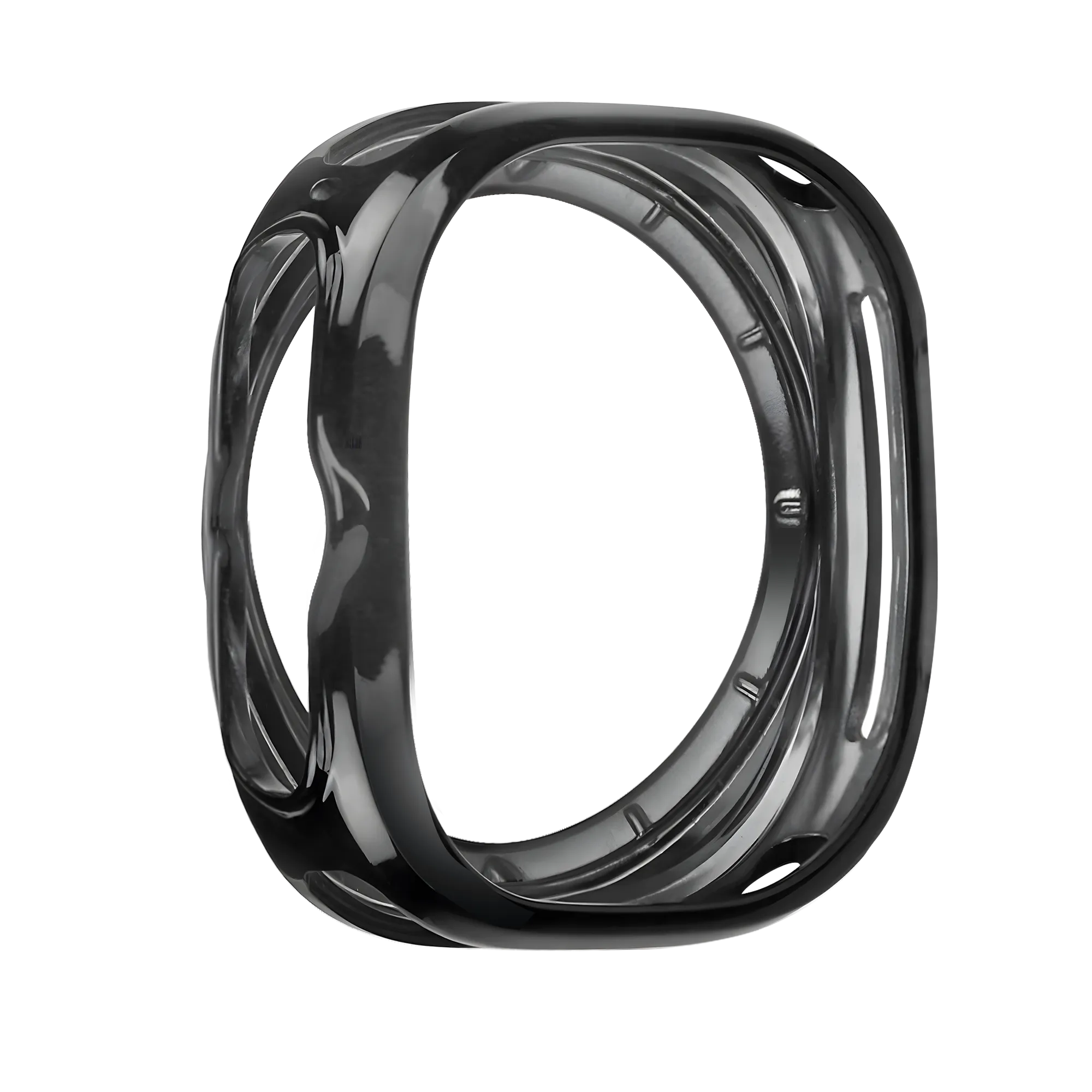 Bandz Samsung Galaxy Watch Ultra galvanisiertes TPU-Gehäuse (Schwarz)