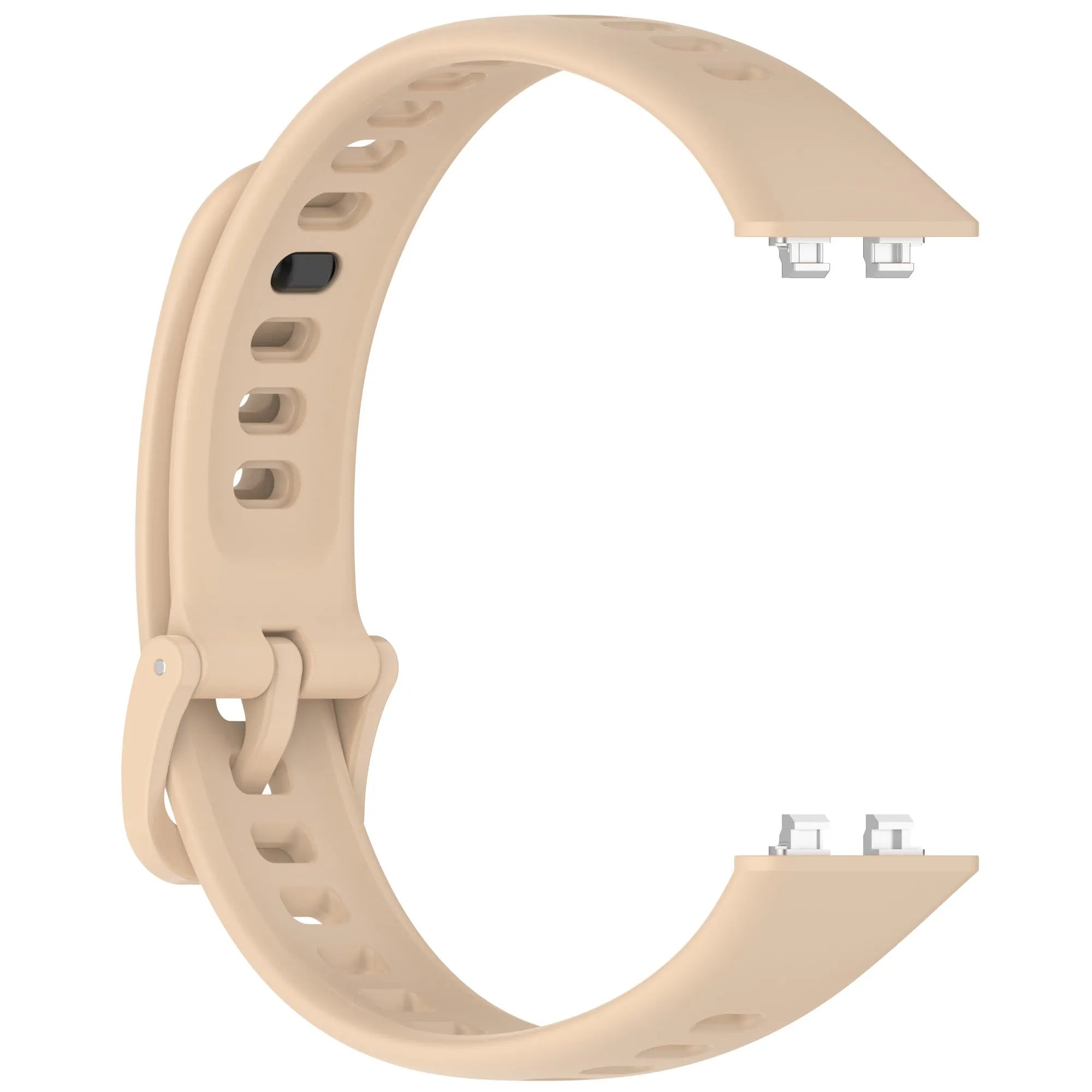 Silicone Strap, pink, without a watch, 3/4 rear view