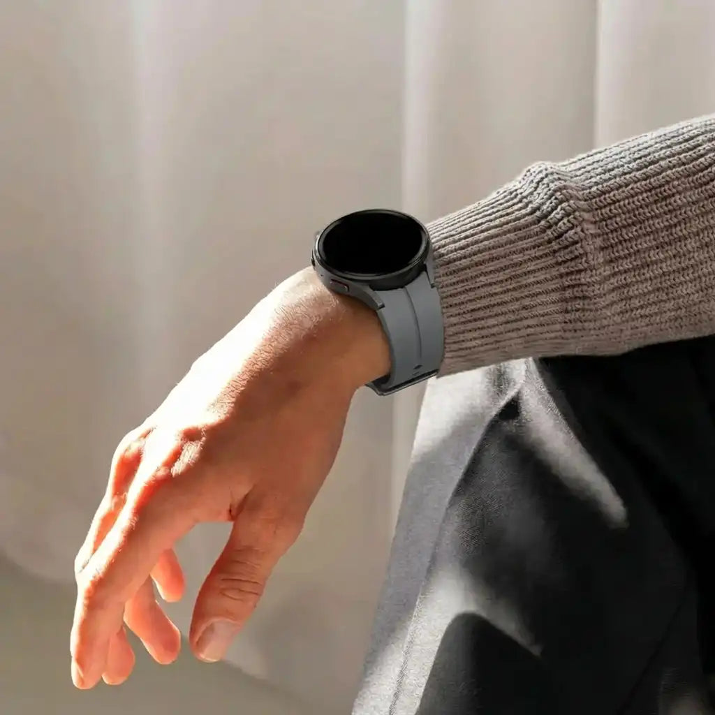 Bandz Samsung Galaxy Watch 5 40mm Silikonarmband 'Extreme' (Dunkelgrau)