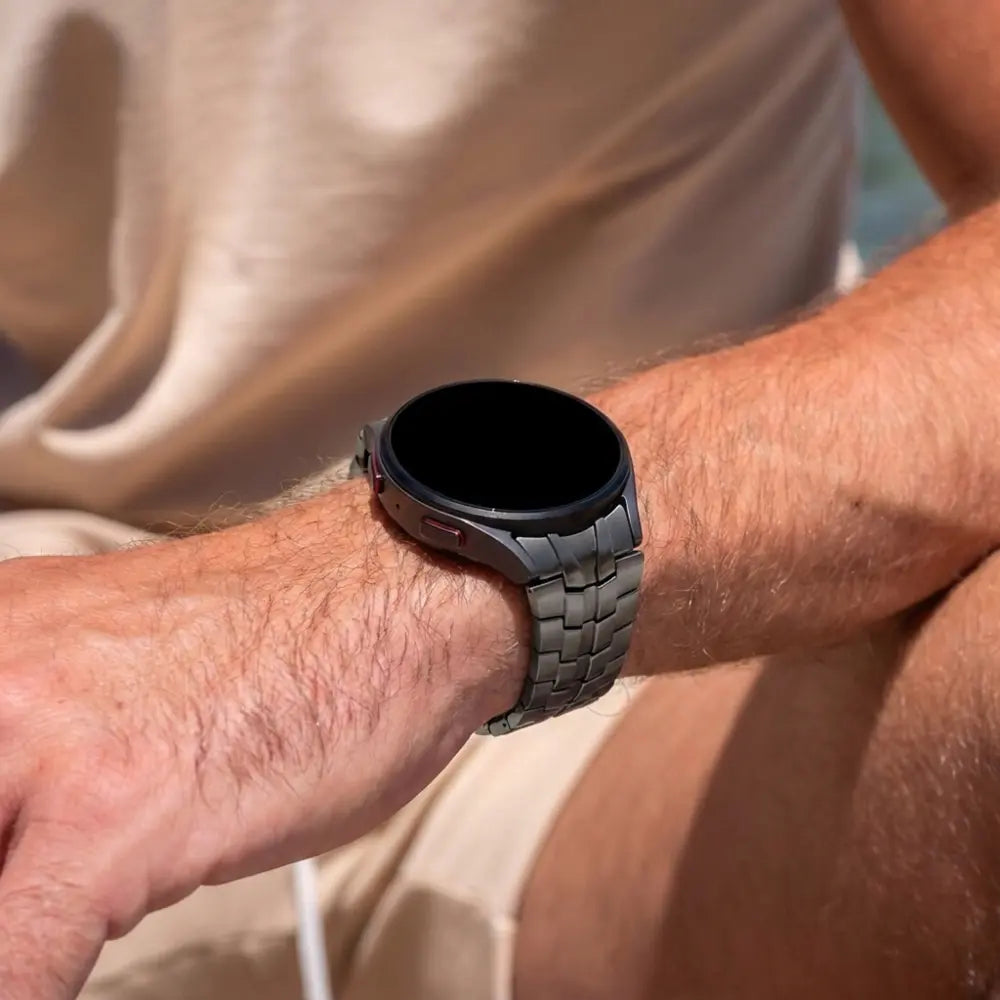 Bandz Samsung Galaxy Watch 5 Pro Stahlarmband 'Iron' (Graphit)