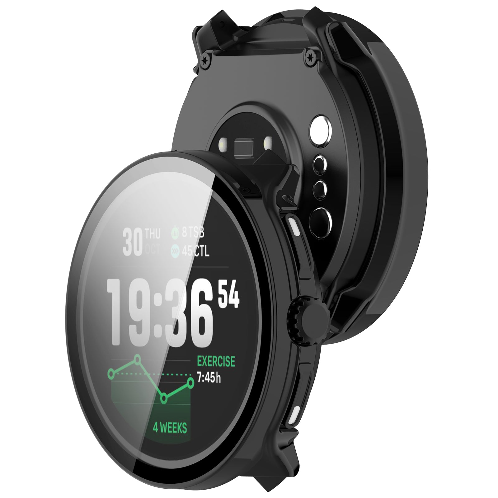 Suunto Race 2 PC Case with Glass (Black)