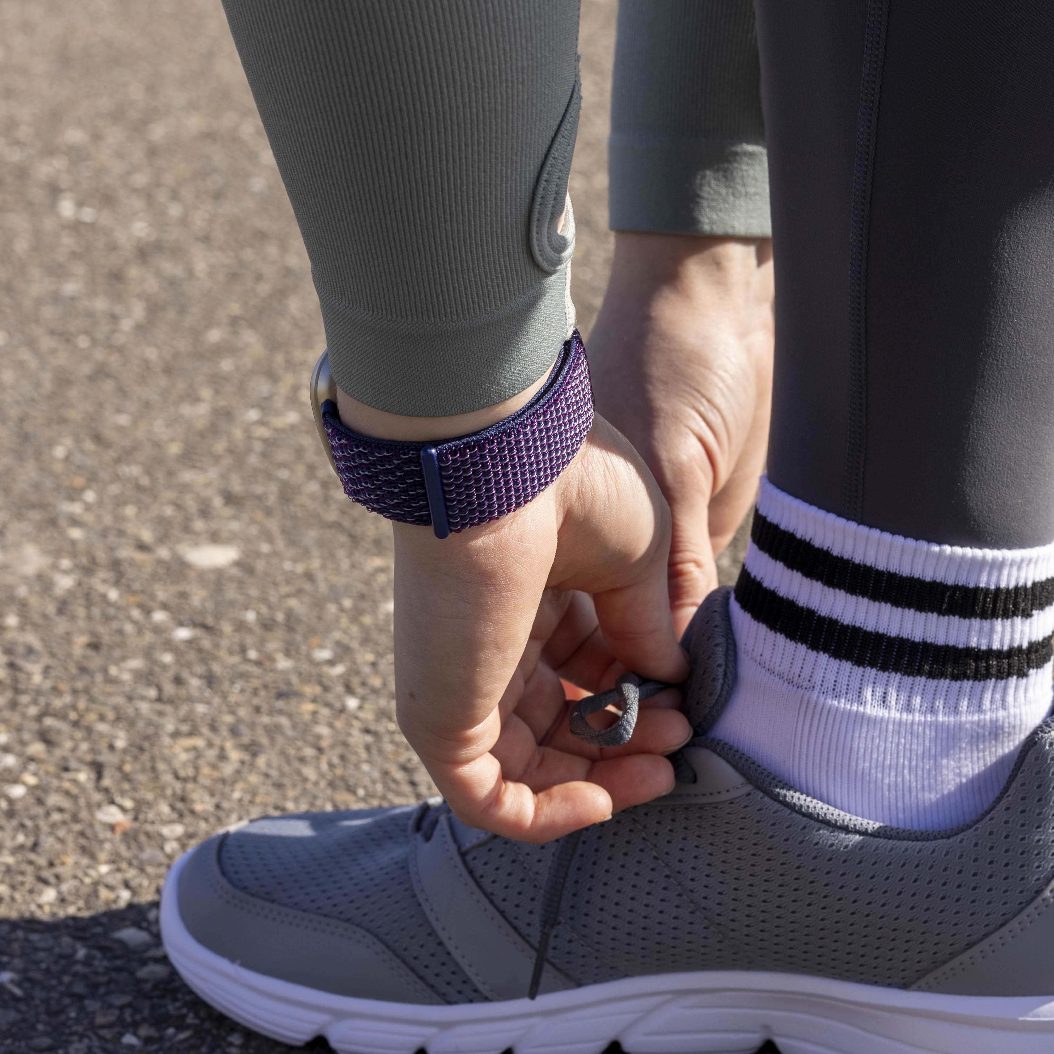 Fitbit Versa 3 Nylonarmband (IndigoBlau)