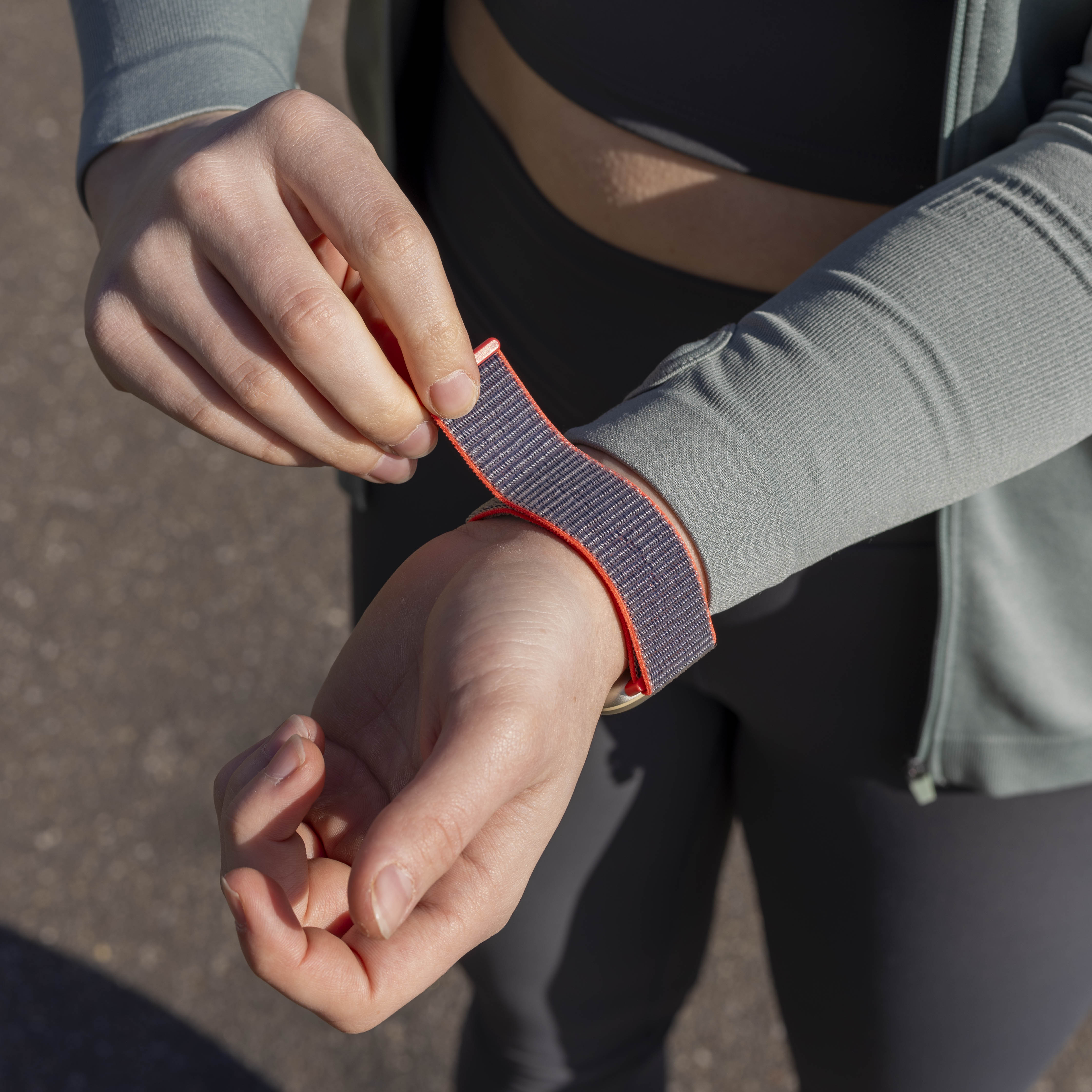 Fitbit Versa 3 Nylon Strap (Light Powder)