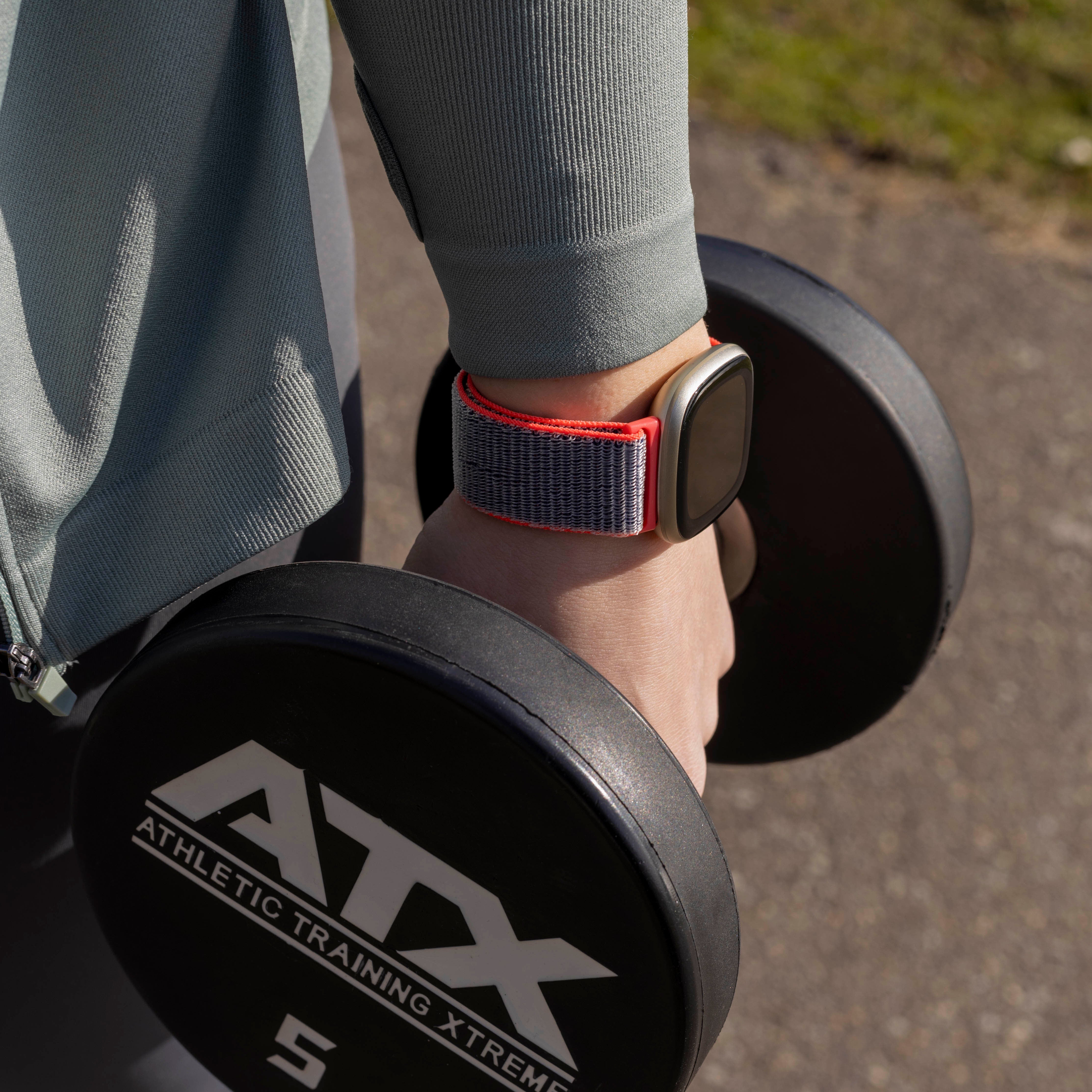 Fitbit Versa 3 Nylon Strap (Light Powder)