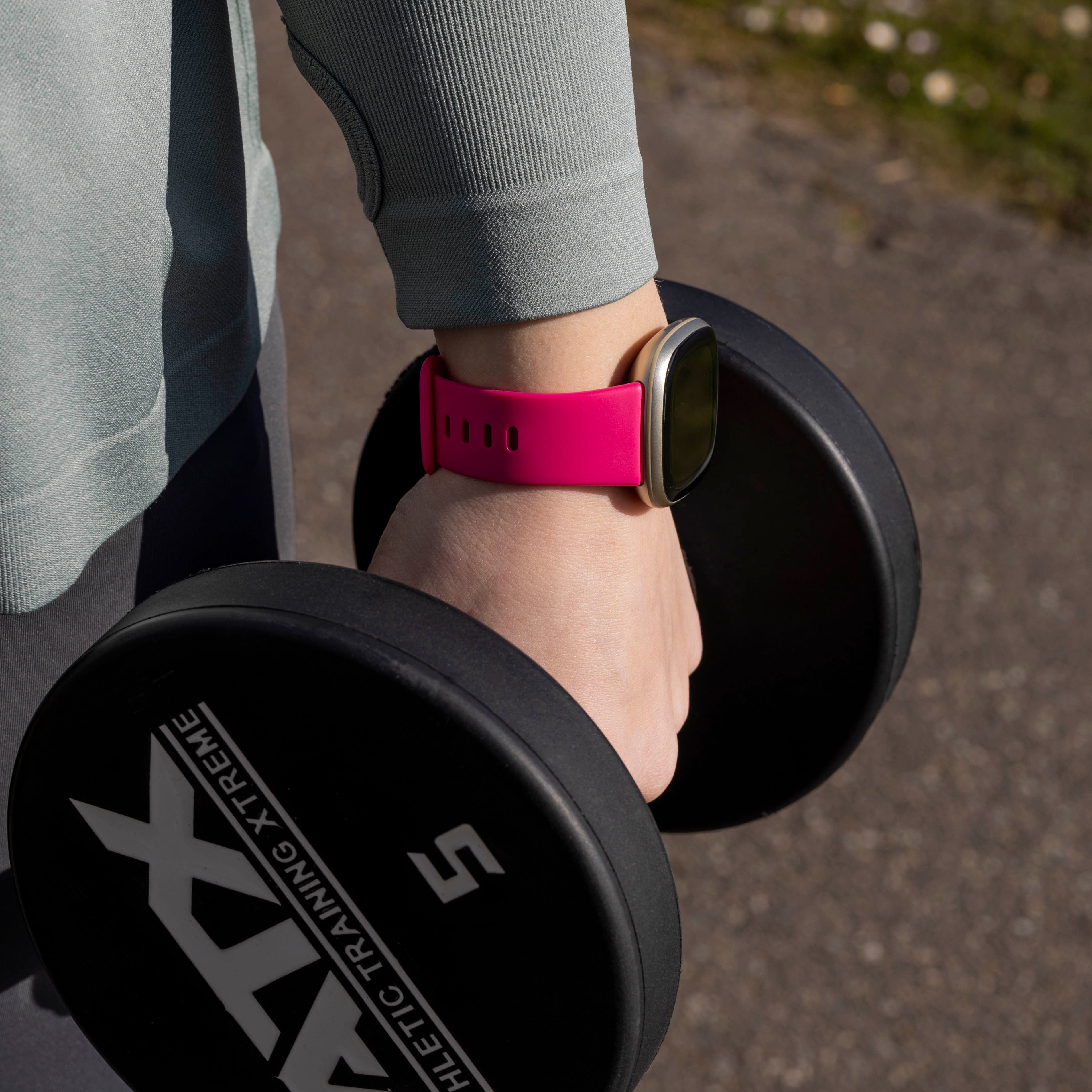 Fitbit Sense Silicone Strap Classic (Bright Pink)