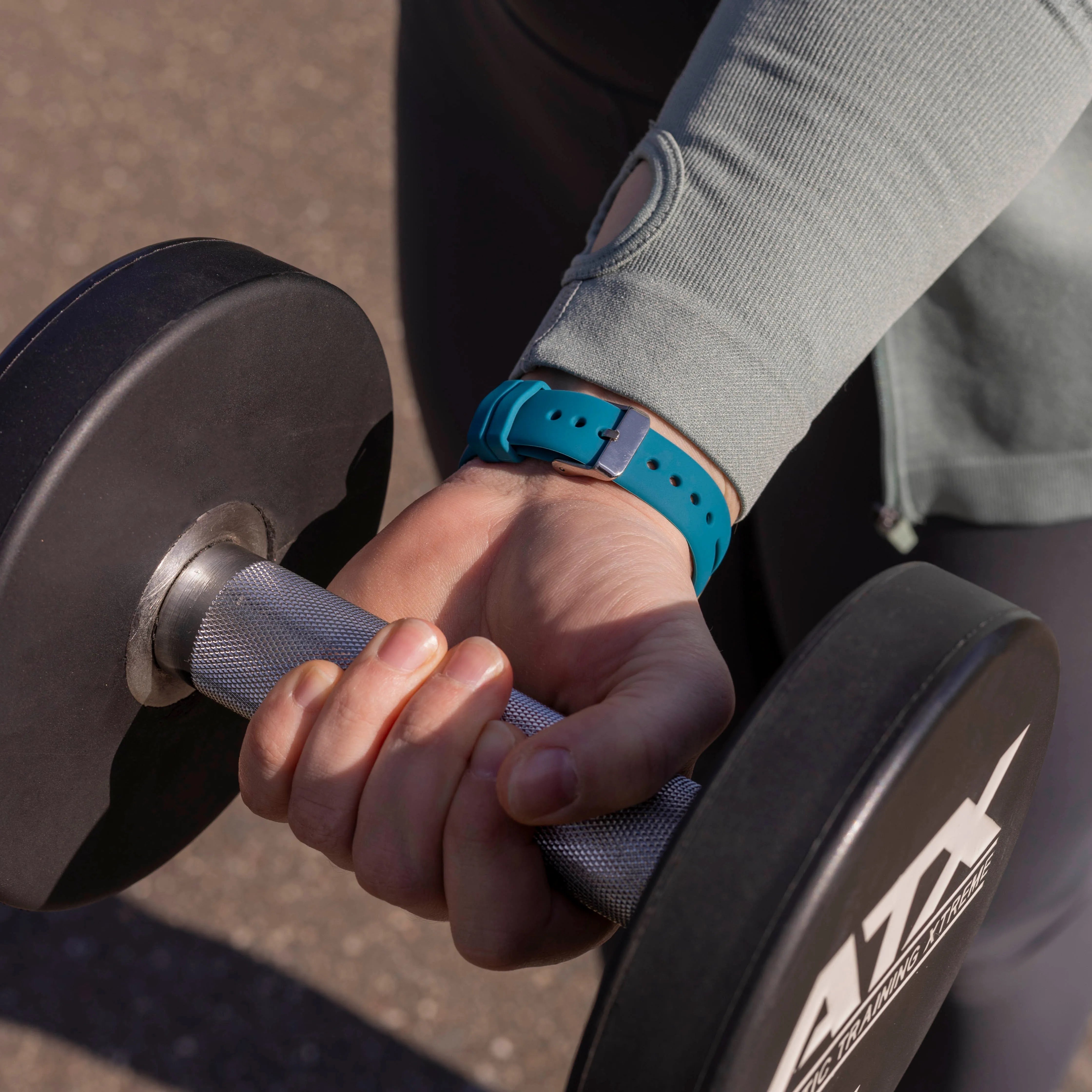 Fitbit Versa 3 Luxus-Silikonarmband (Grünblau)