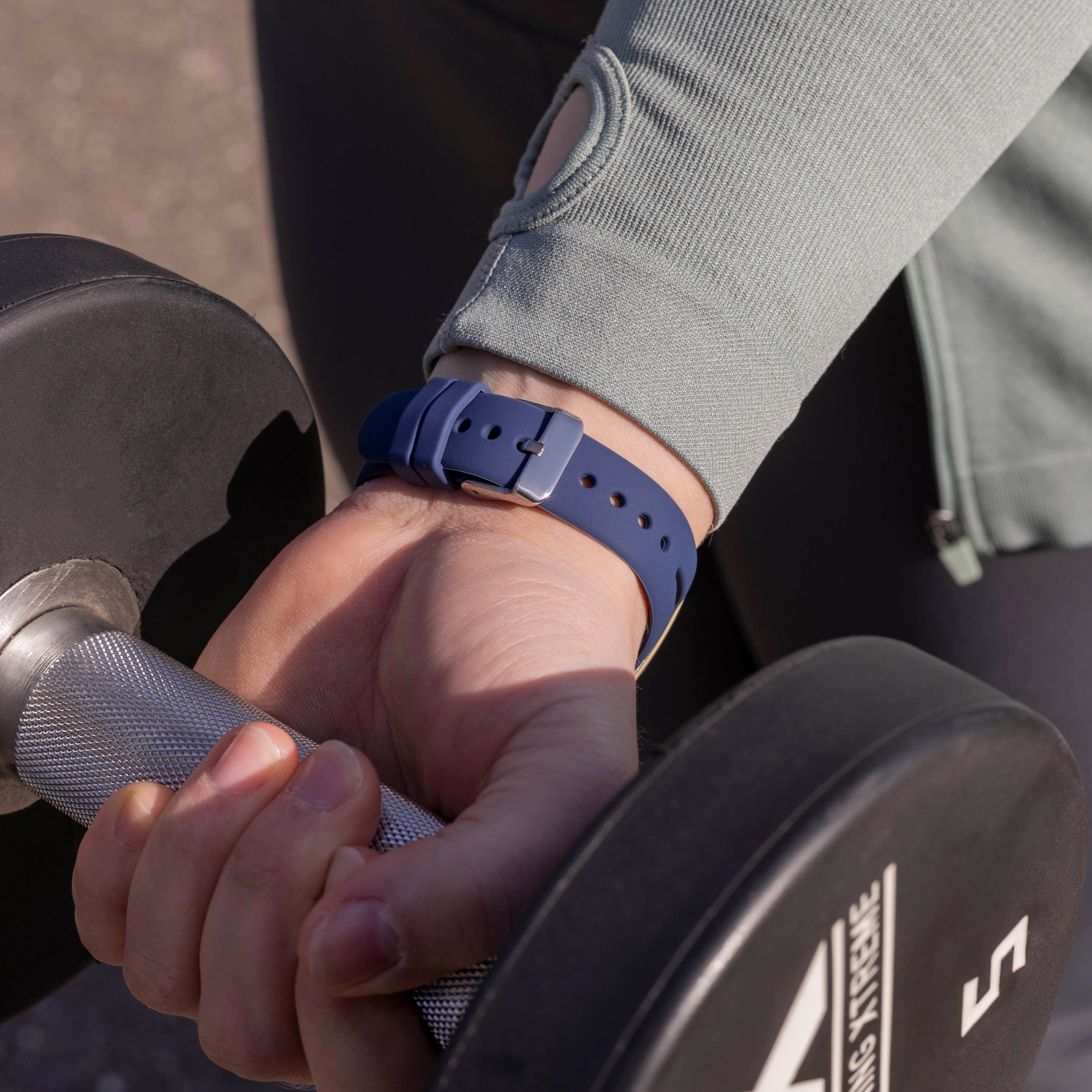 Fitbit Versa 4 Premium Silicone Strap (Dark Blue)