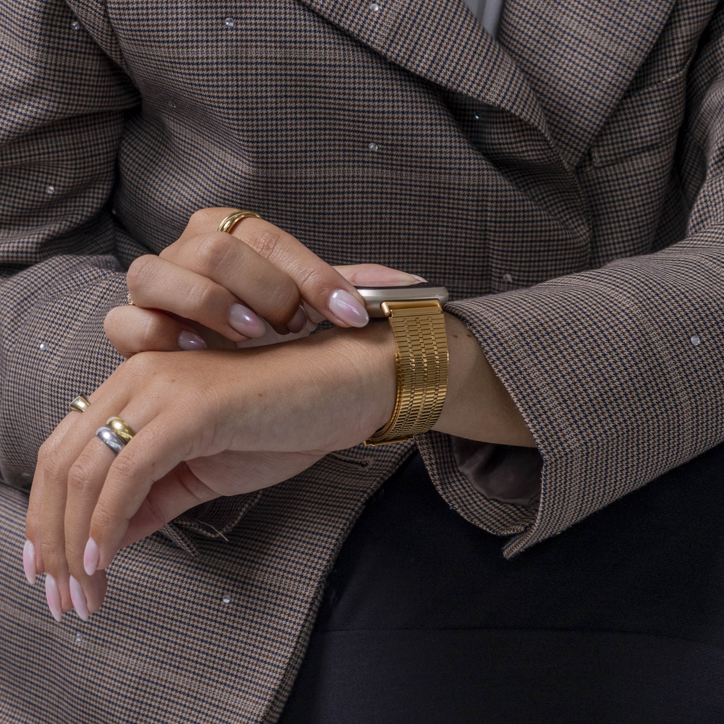 Fitbit Sense Edelstahlband (Gold)