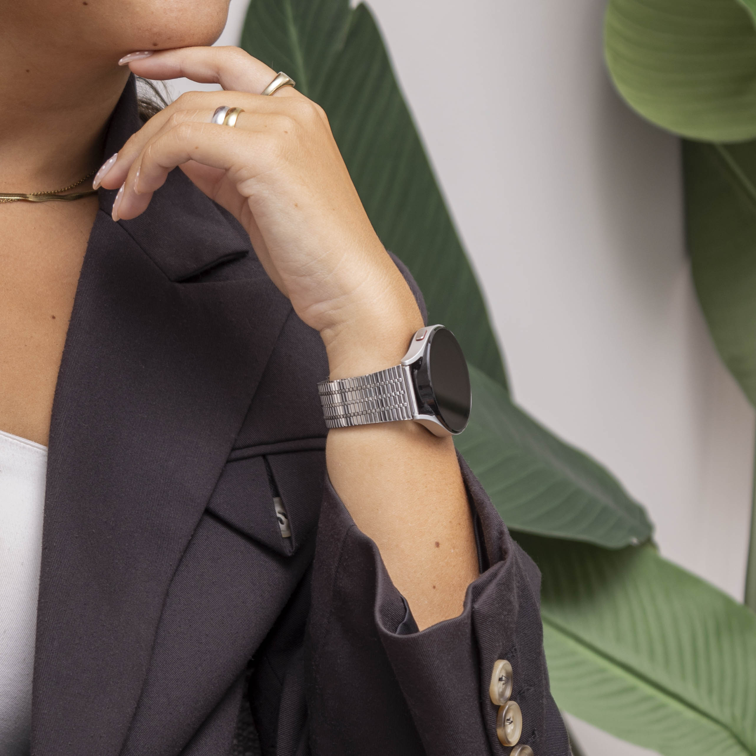 Xiaomi Amazfit Bip Edelstahl-Armband (Silber)