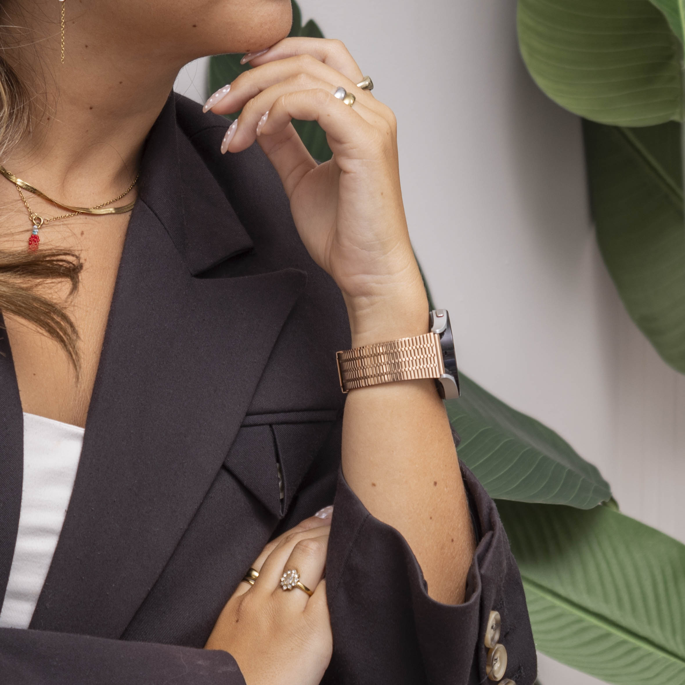 Xiaomi Amazfit Bip Edelstahl-Armband (Roségold)