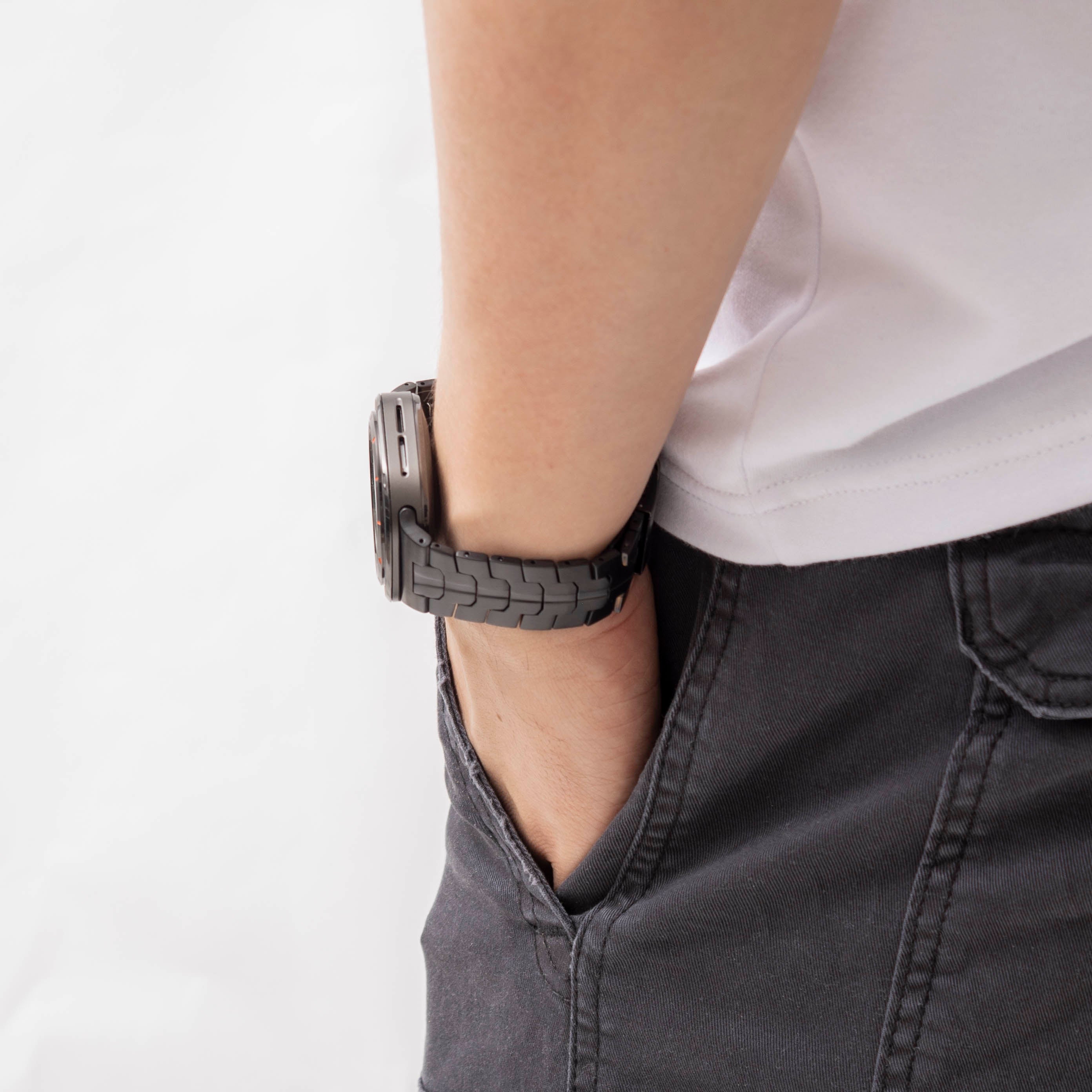 Samsung Galaxy Watch Ultra 'Iron' Titanium Strap (Black)