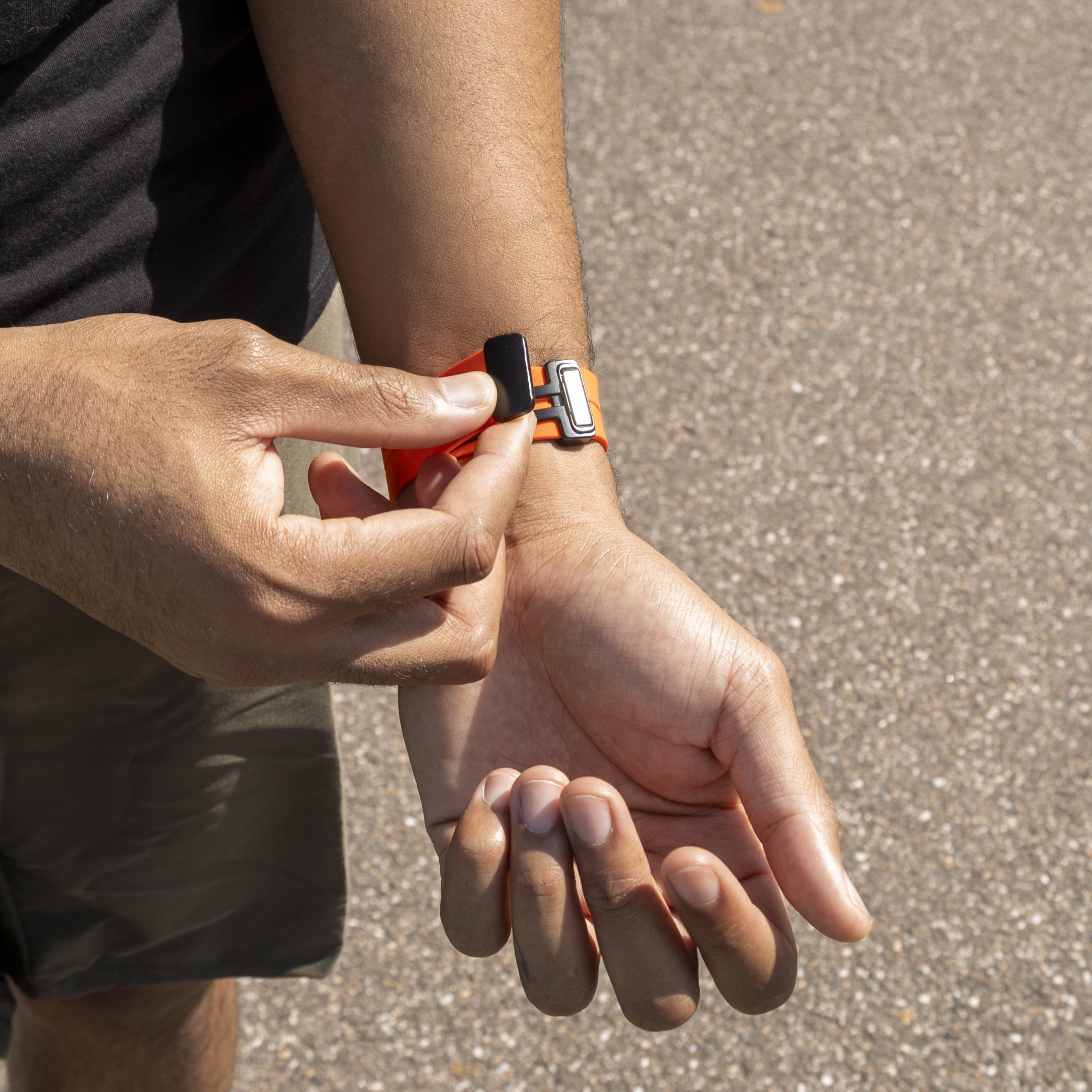 Samsung Galaxy Watch 8 - 40mm D-Schnalle Silikonarmband (Orange)