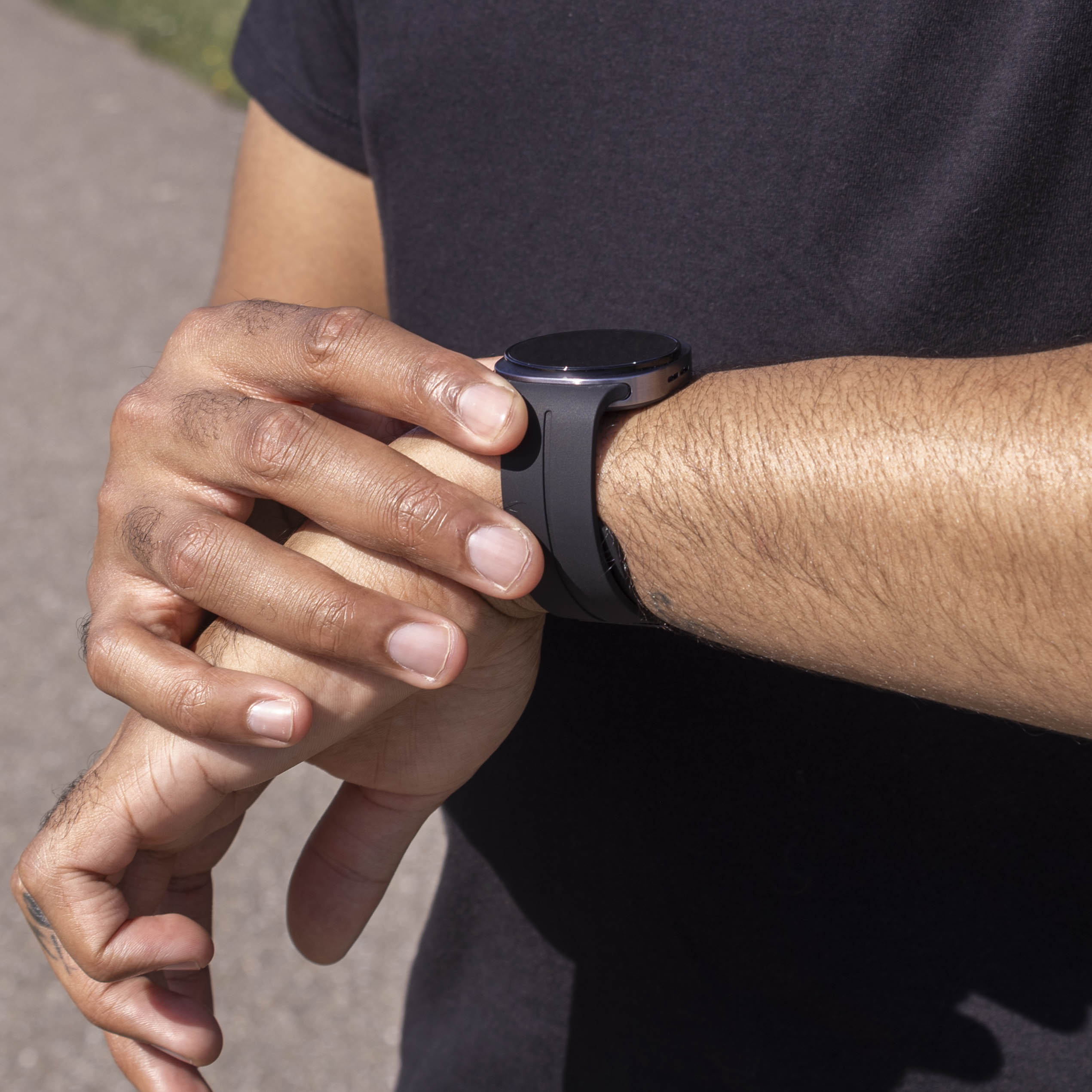 Samsung Galaxy Watch 8 - 40mm D-Schnalle Silikonarmband (Schwarz)