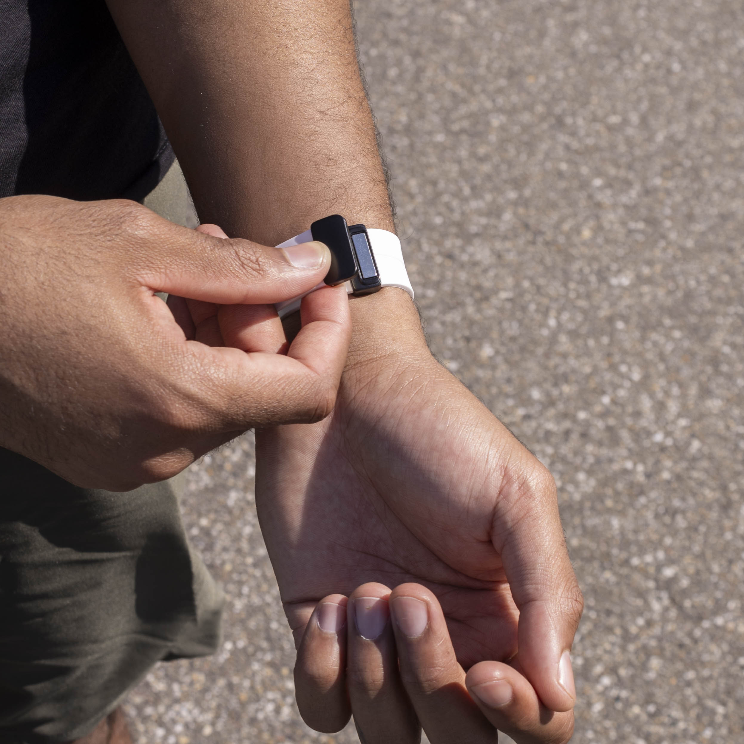 Samsung Galaxy Watch 8 - 40mm D-Schnalle Silikonarmband ( Weiß)