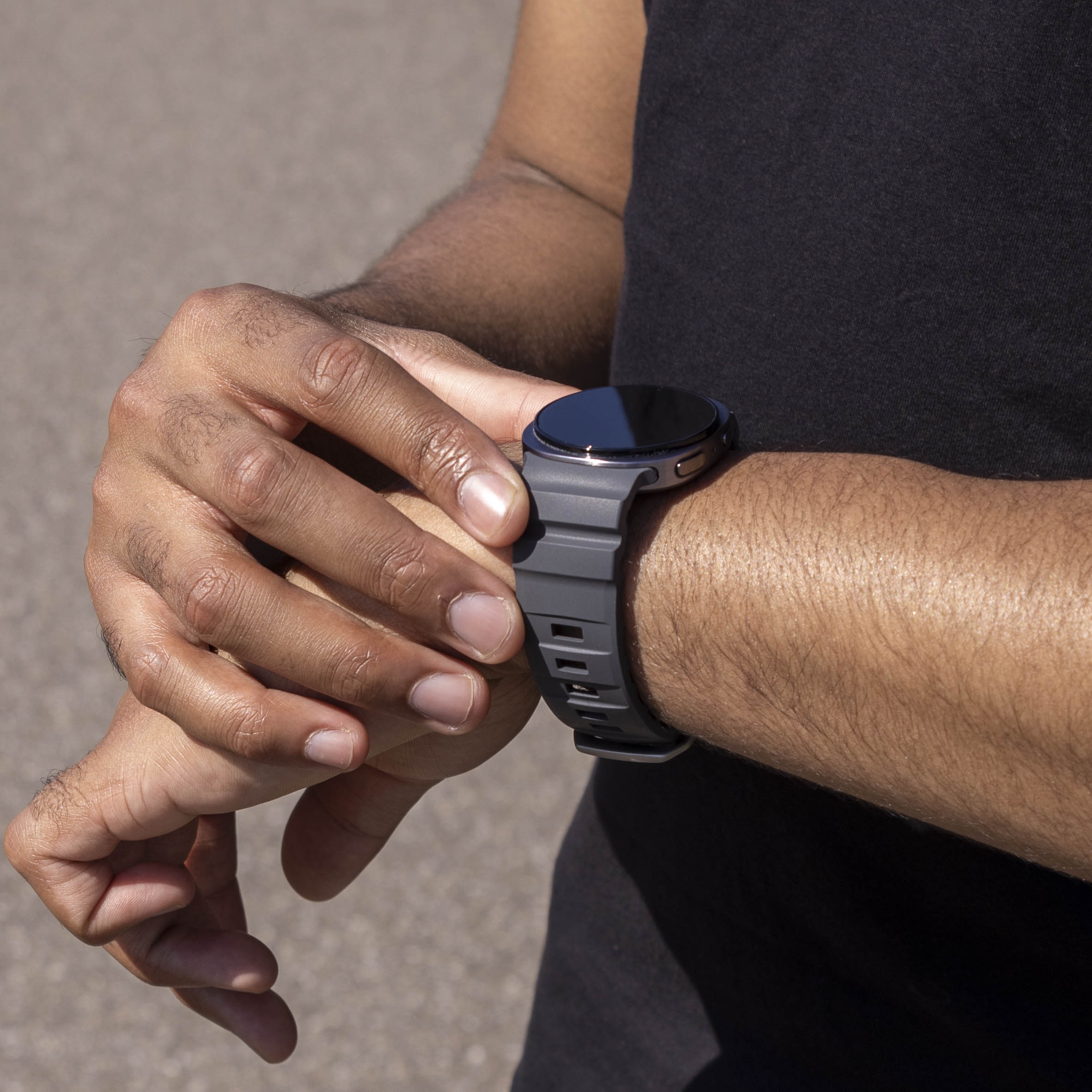 Samsung Galaxy Watch 8 - 40mm Extreme Silikonarmband (Schwarz)