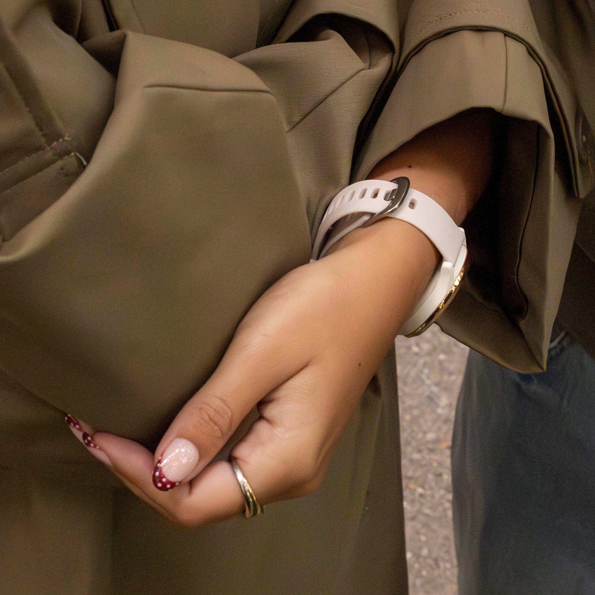 Garmin Vivoactive 3 Classic Silicone Strap (Starlight)