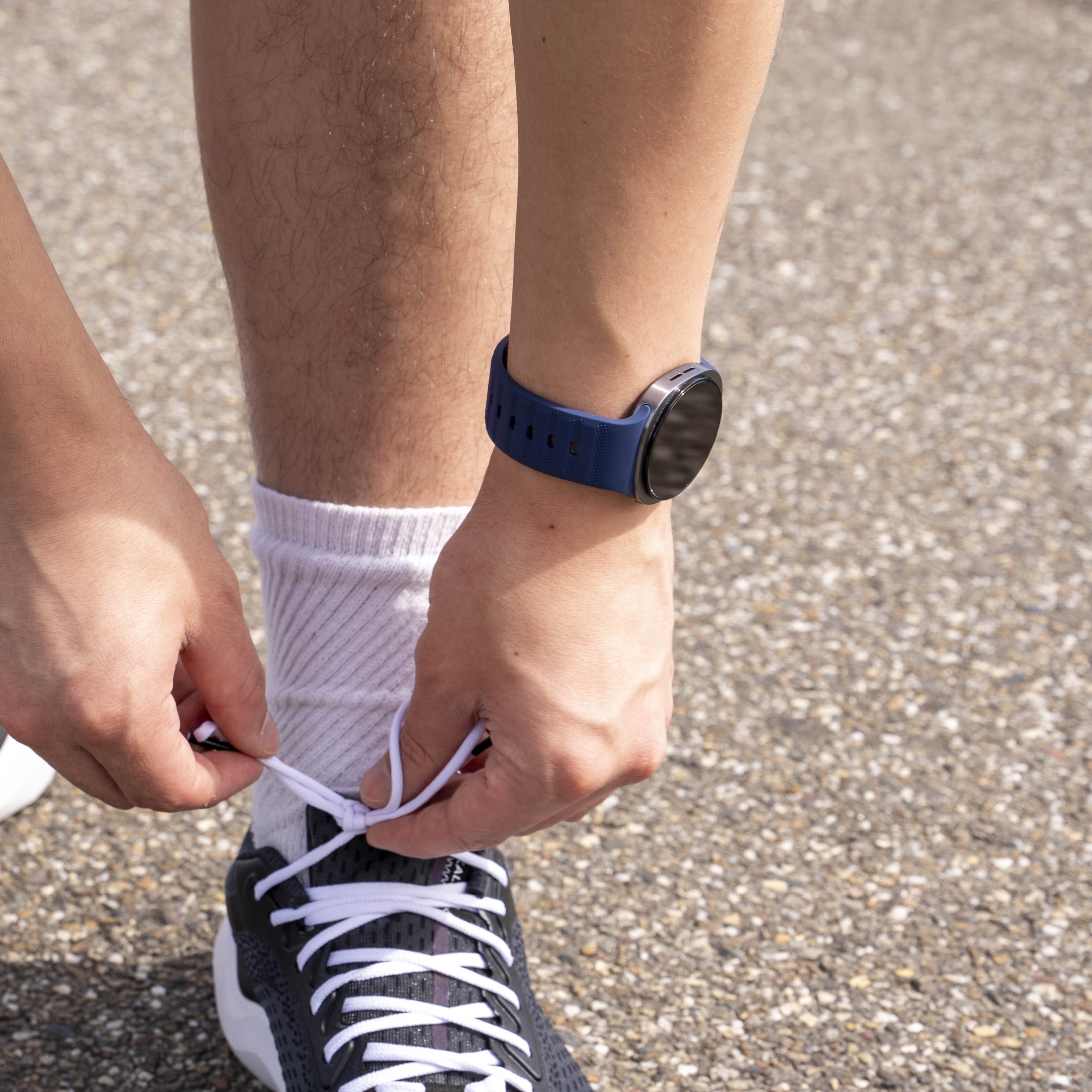 Samsung Galaxy Watch 8 - 40mm Outdoor Silikonarmband (Dunkel Blau)