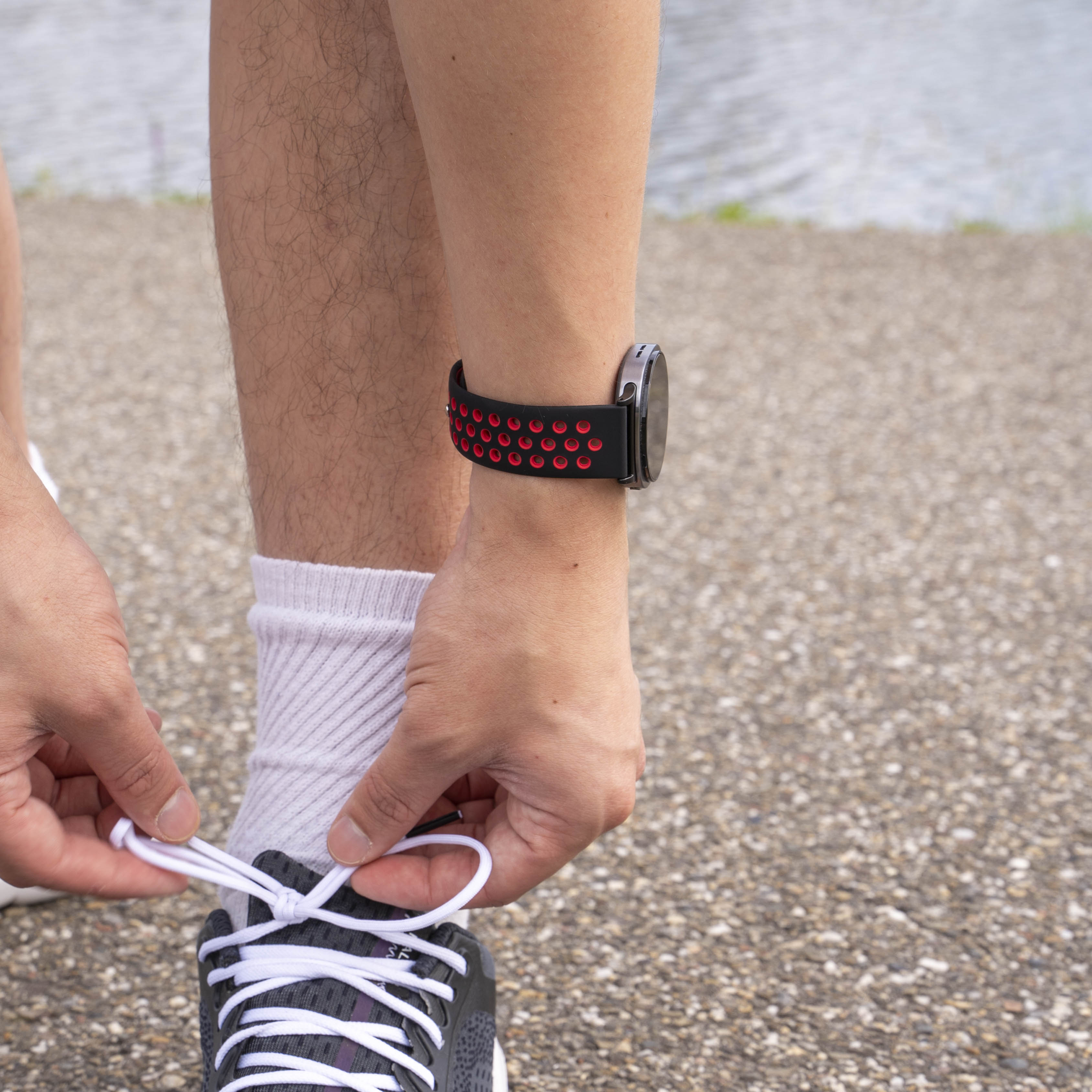 Samsung Galaxy Watch 8 Classic Sport Strap (Black/Red)