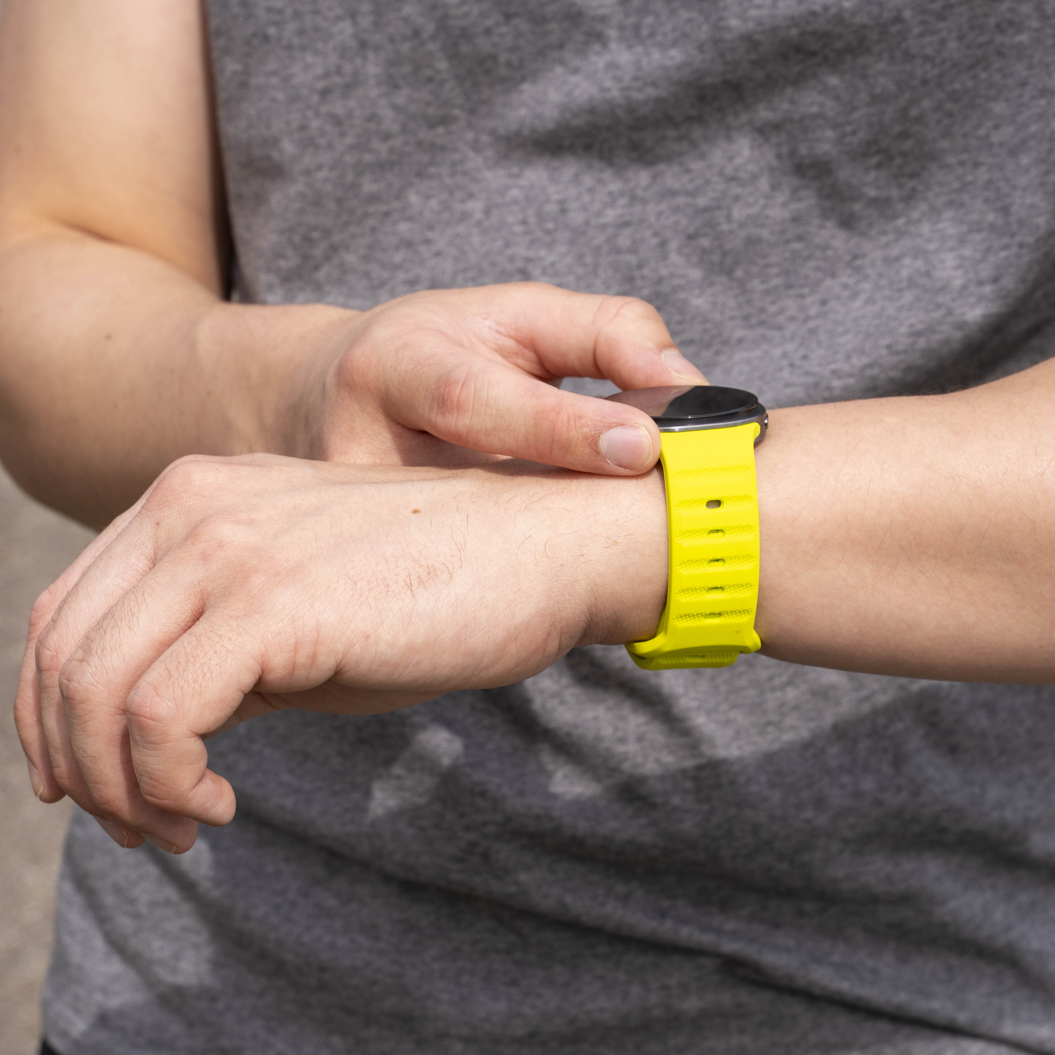 Samsung Galaxy Watch 8 Classic Outdoor Silicone Strap (Lime)