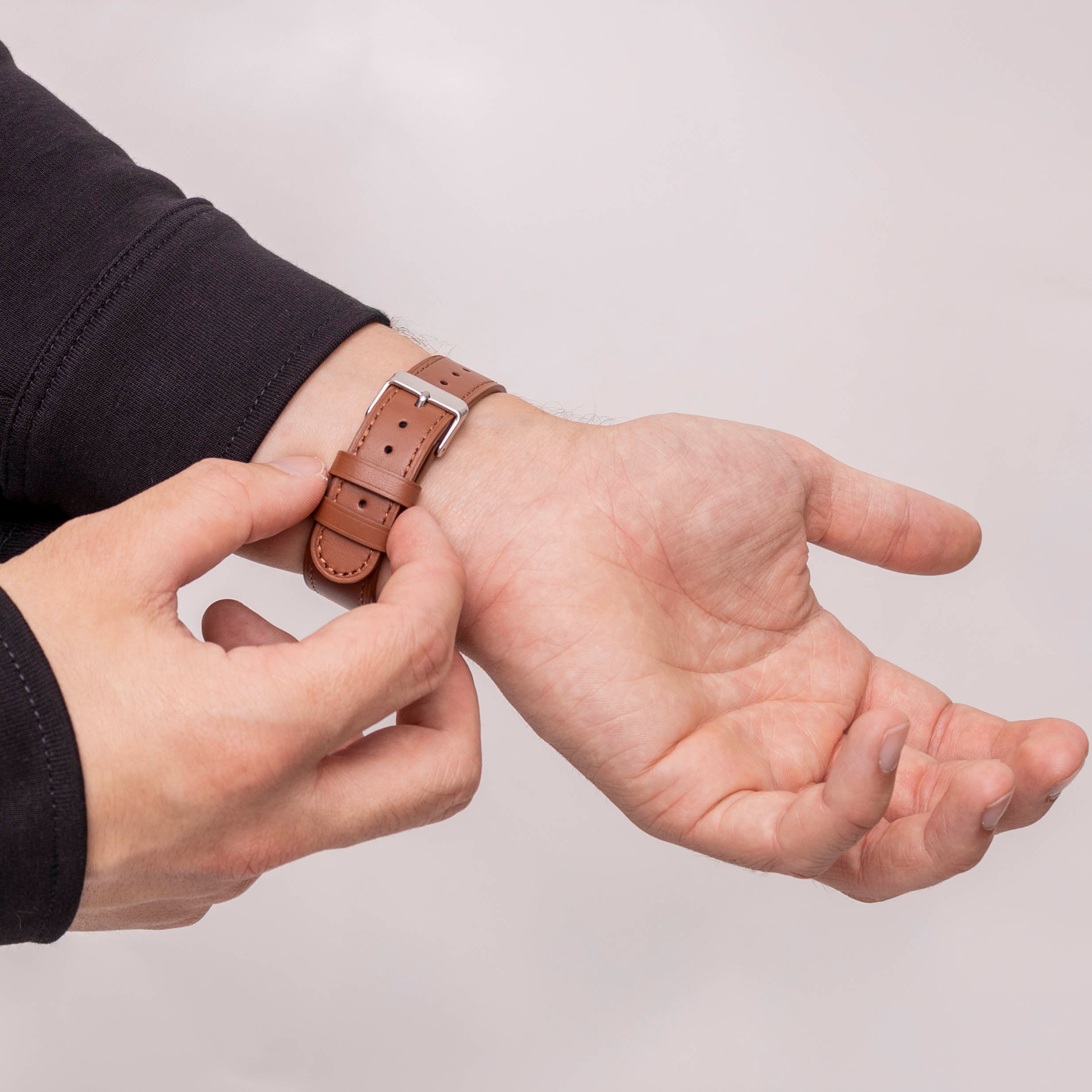 Samsung Galaxy Watch 8 - 44mm Modern Leather Strap (Brown)