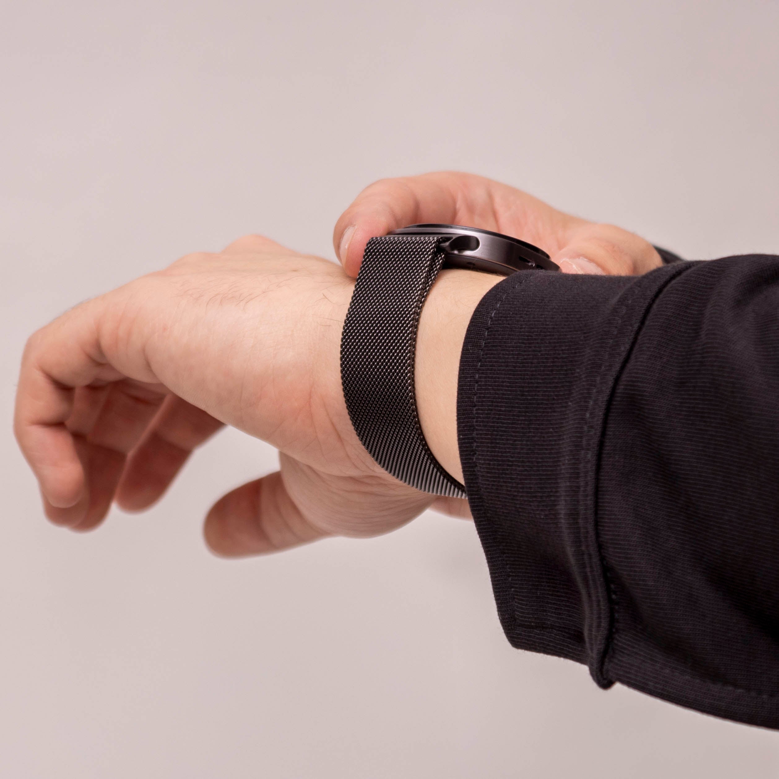 Samsung Galaxy Watch 8 Classic Milanese Armband (Schwarz)