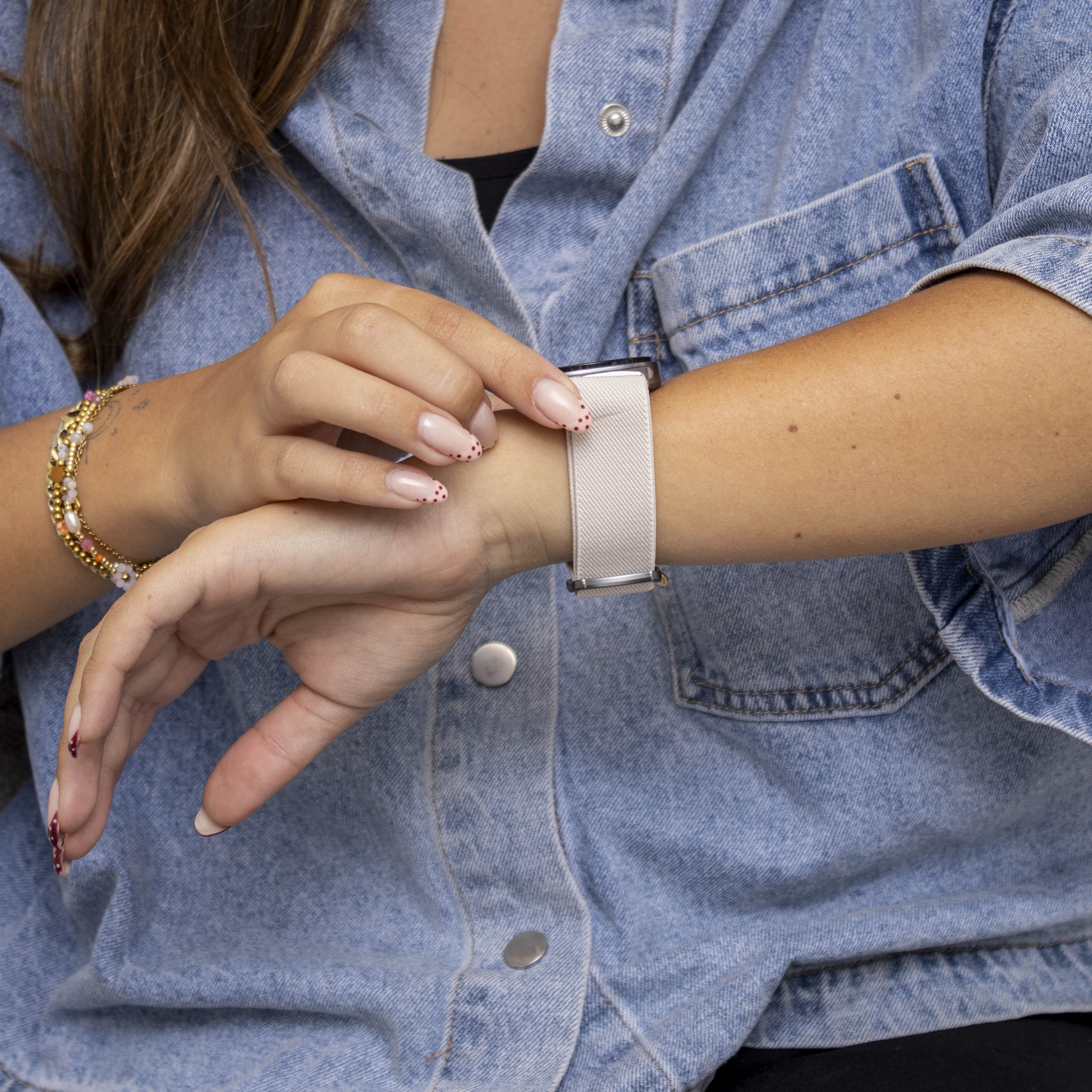 Samsung Galaxy Watch 8 - 40mm Elastisches Armband (Polarstern)