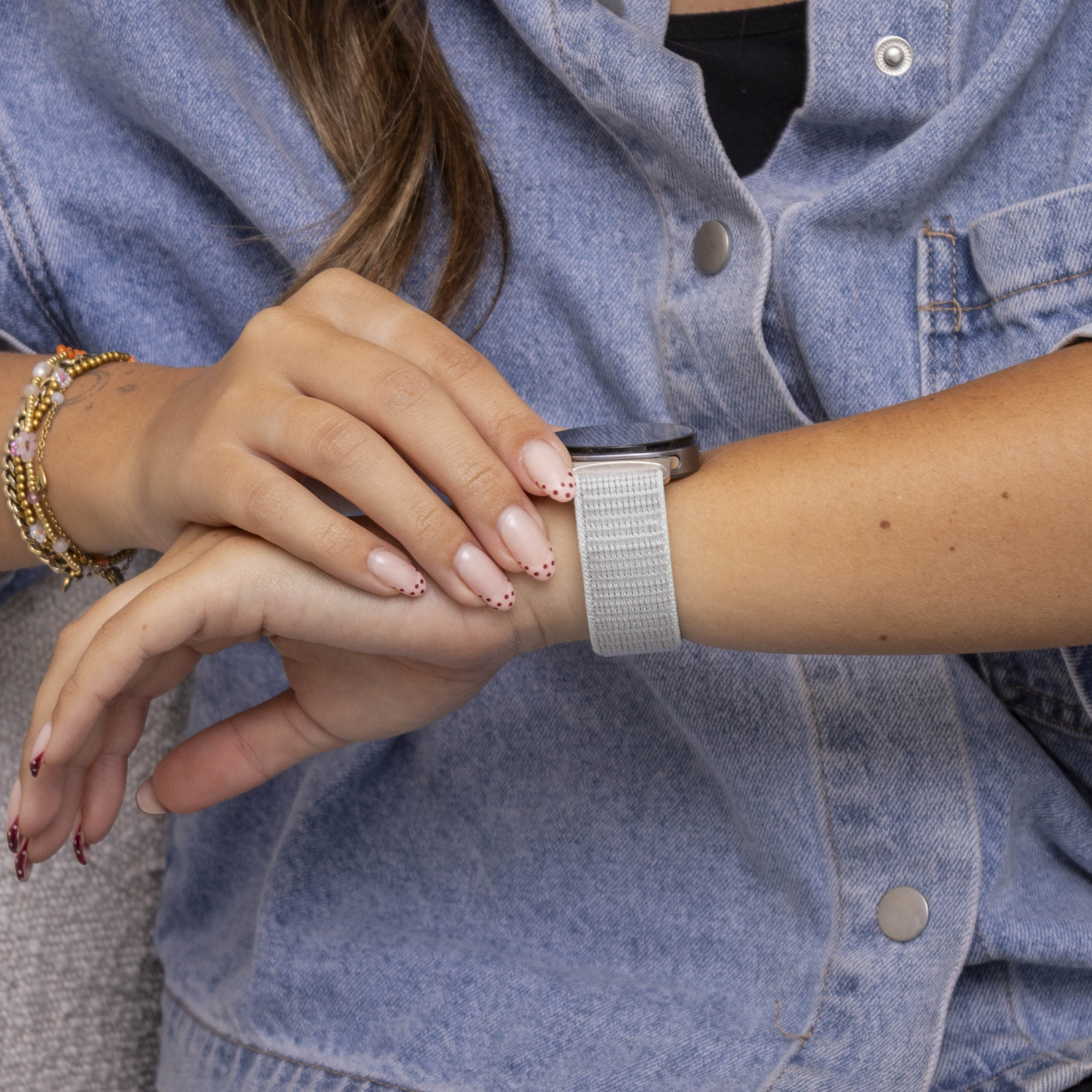 Samsung Galaxy Watch 8 - 40mm Nylonarmband (Hell Cyan)