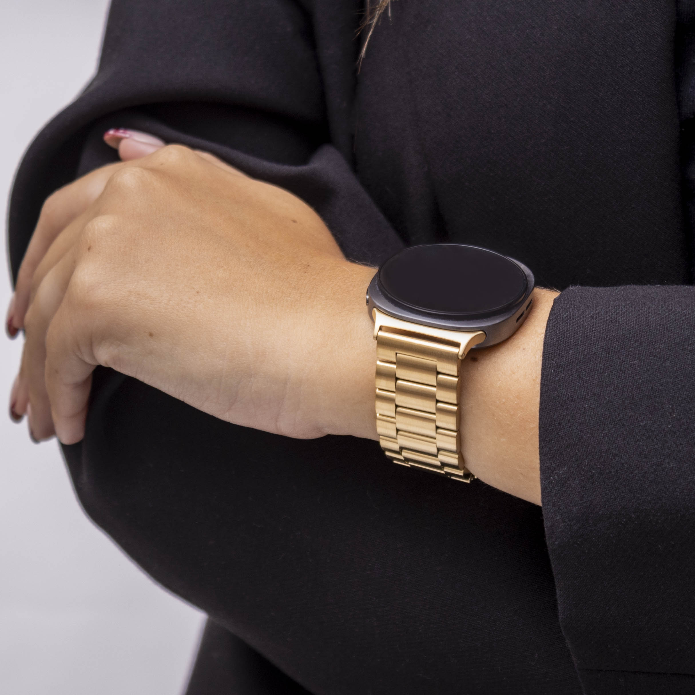 Bandz Samsung Galaxy Watch 8 - 44mm Stahlarmband 'Classic' (Gold)