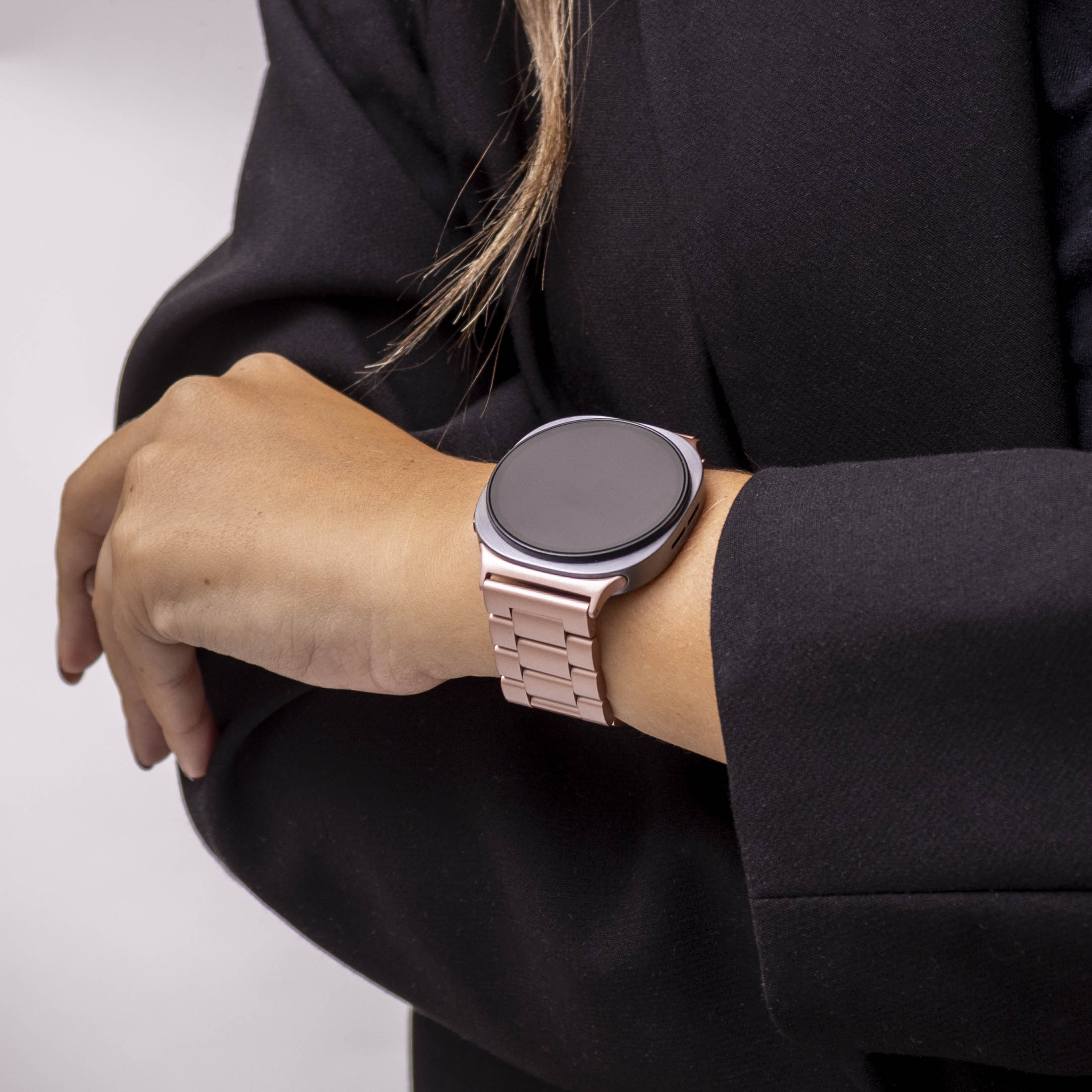 Bandz Samsung Galaxy Watch 8 Classic Stahlarmband 'Classic' (Rosa)