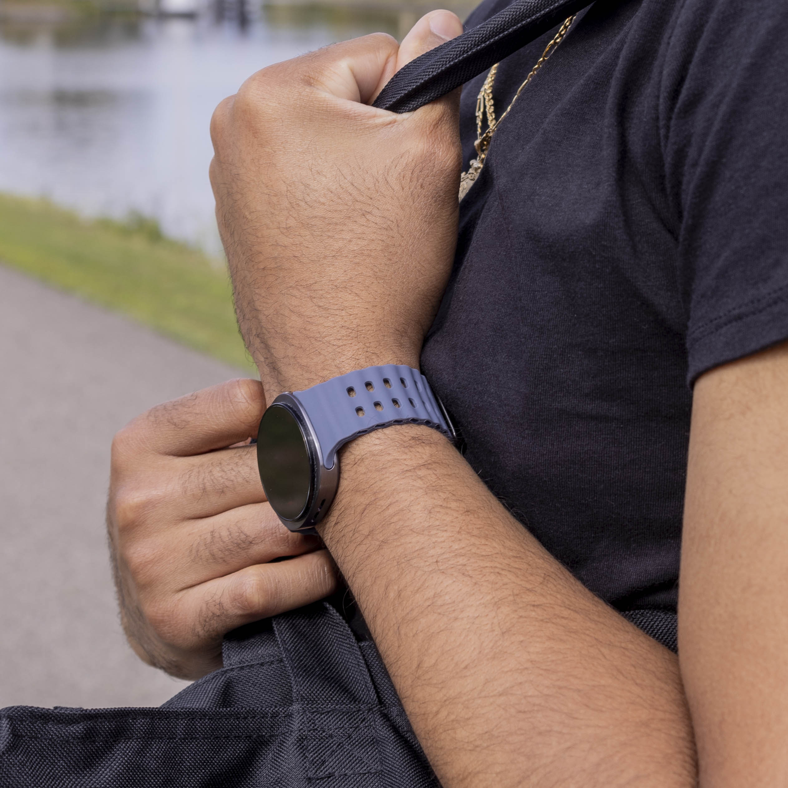 Samsung Galaxy Watch 8 - 44mm Ocean Armband (GrauBlau)